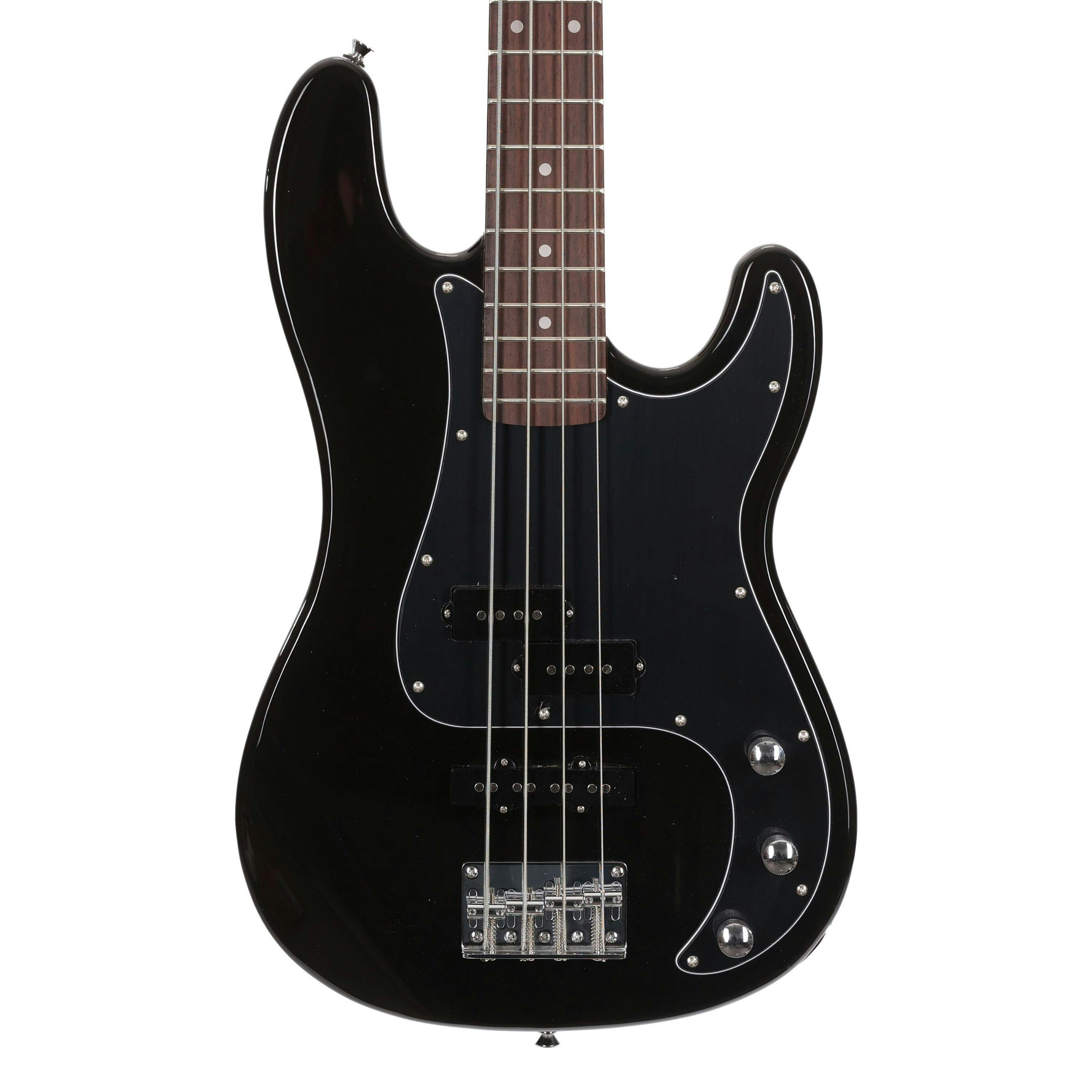 EastCoast PJ4 Electric Bass Guitar in Black Rosewood Fretboard - EC-GP200-BLK-1.jpg