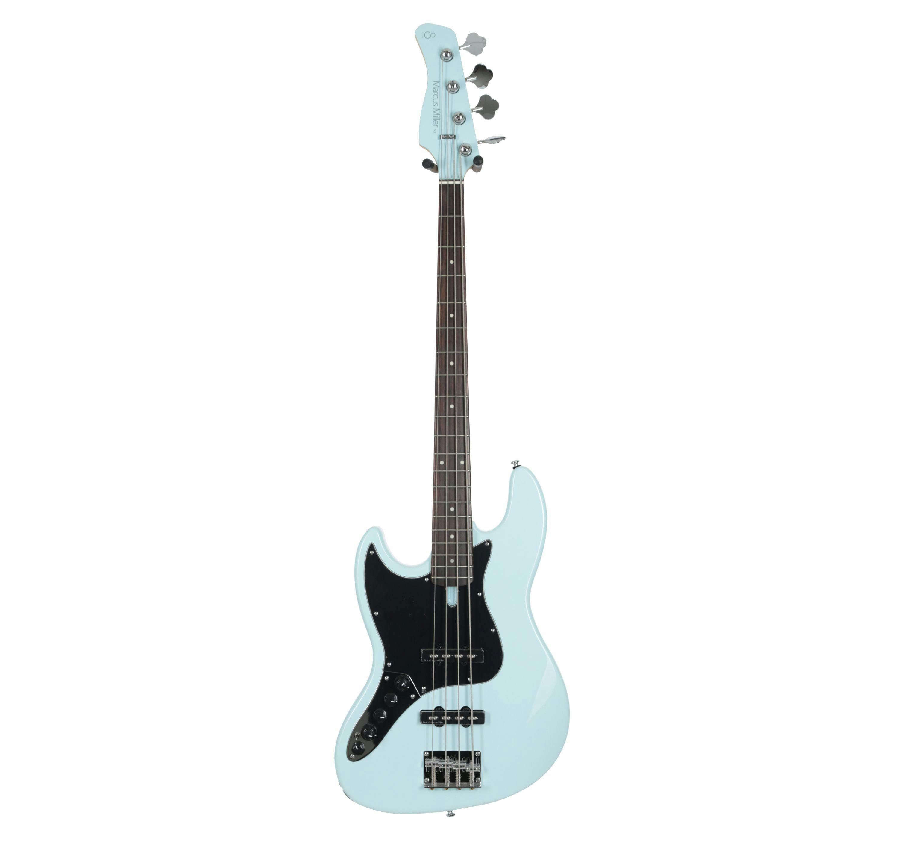 Sire Version 2 Marcus Miller V3 4-String Left Handed Bass Guitar in Sonic Blue - 408535-VER2LHV34SB (2).jpg