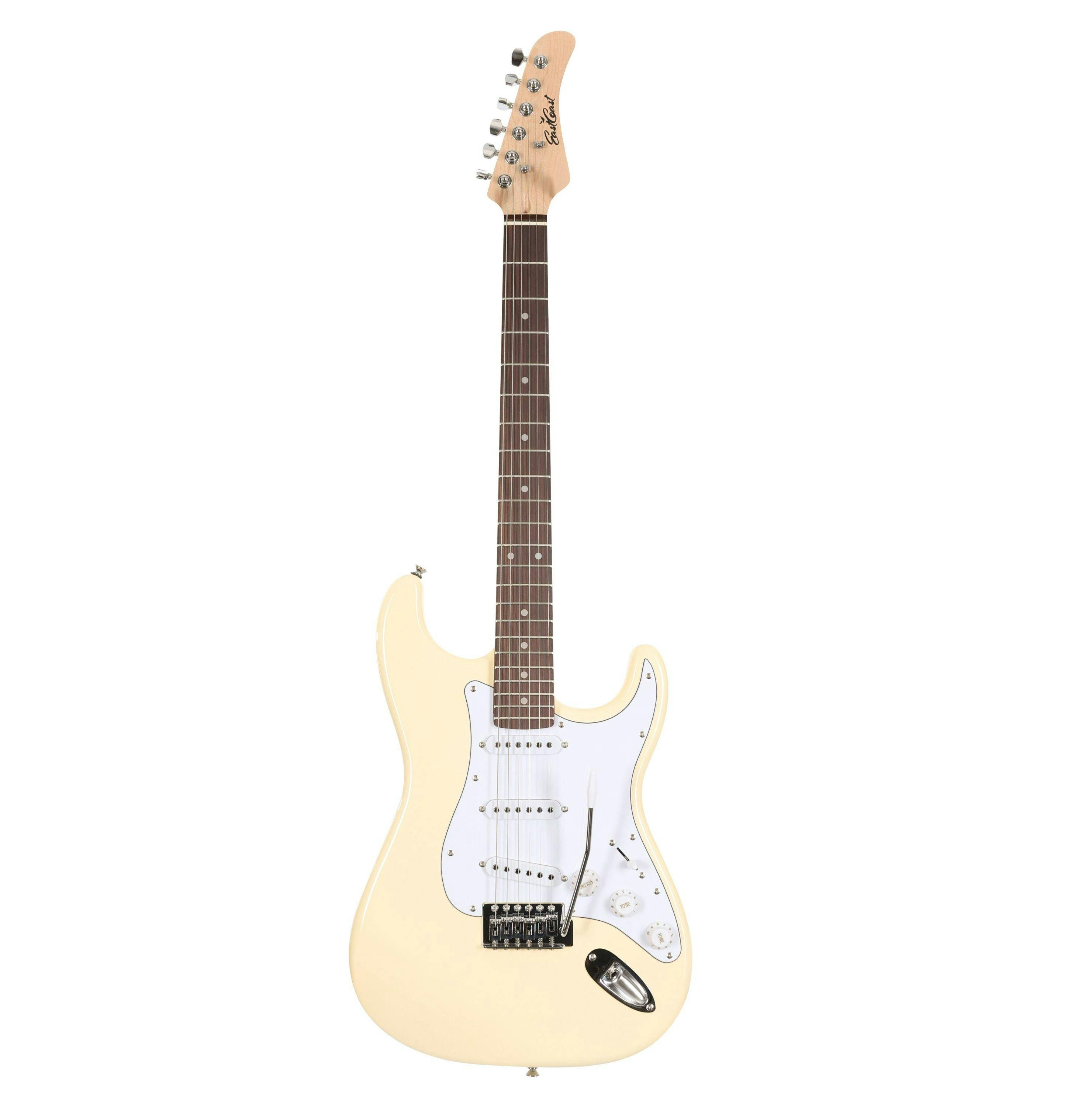 EastCoast ST1 Electric Guitar in Vintage White with Rosewood Fretboard - 477363-EC-GS100-AWT 2.jpg