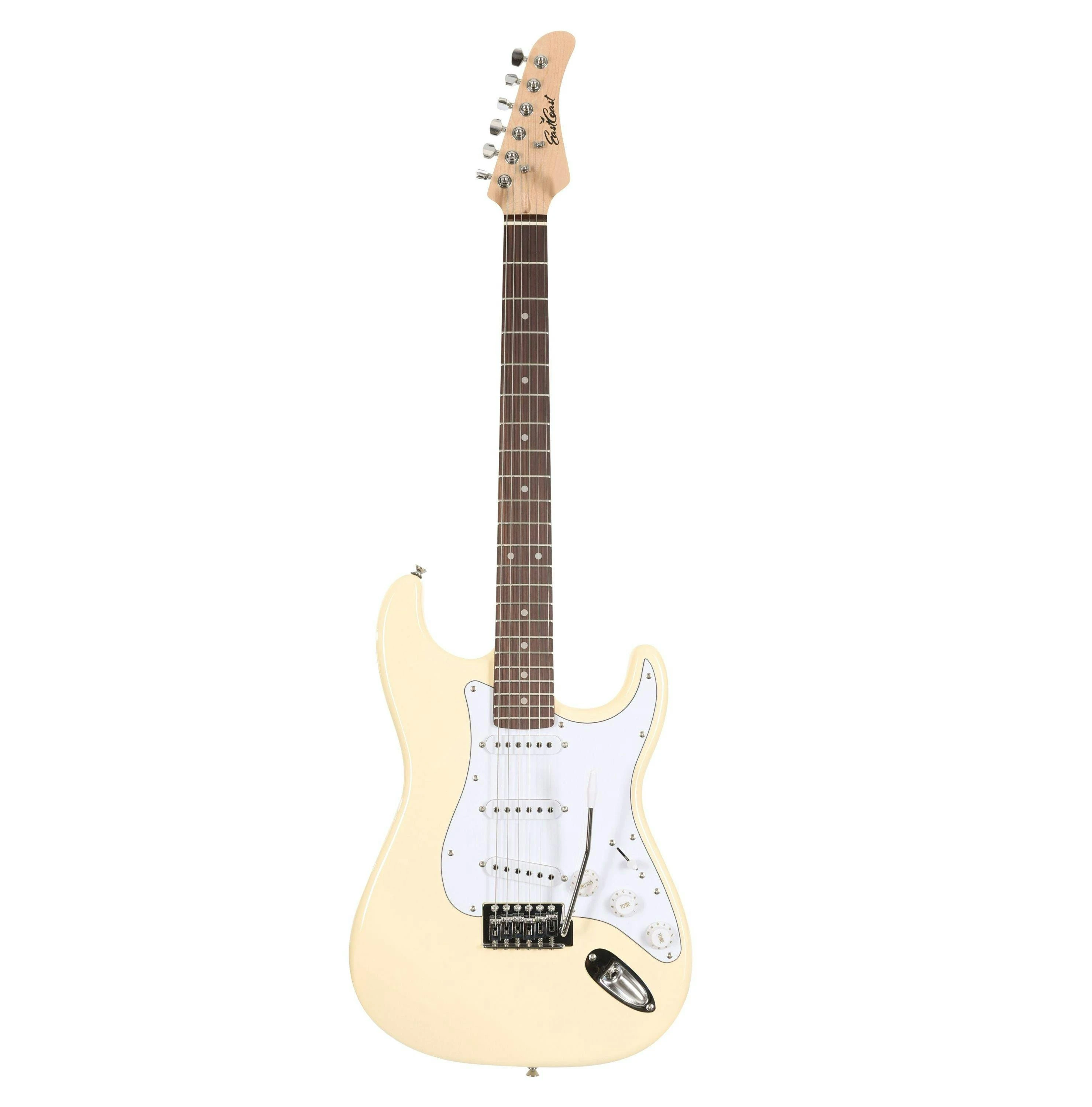EastCoast ST1 Electric Guitar in Vintage White with Rosewood Fretboard - 477363-EC-GS100-AWT 2.jpg