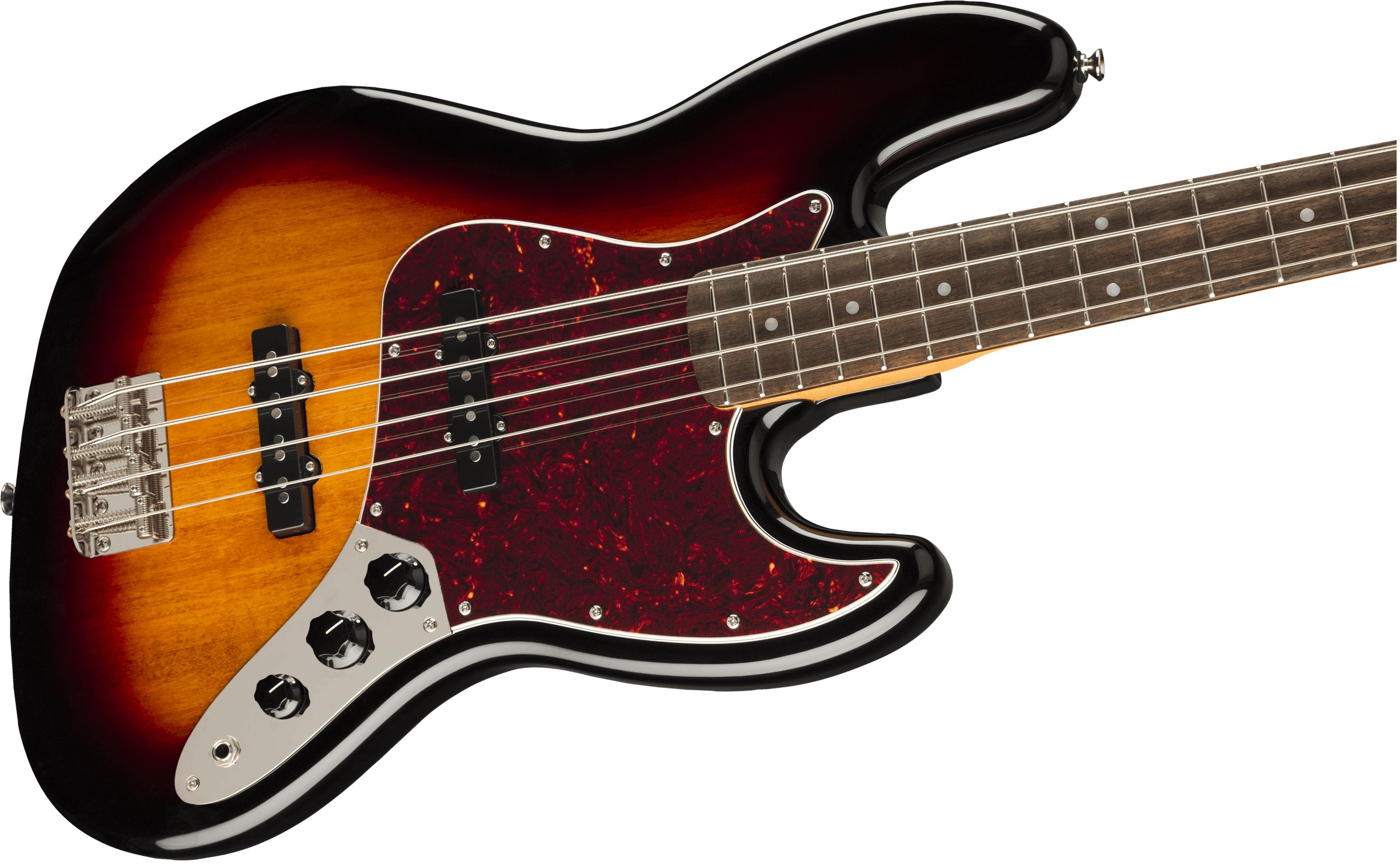 Squier Classic Vibe 60s Jazz Bass Guitar Laurel Fingerboard 3-Color Sunburst - 0374530500-0374530500_gtr_cntbdyright_001_nr.jpg