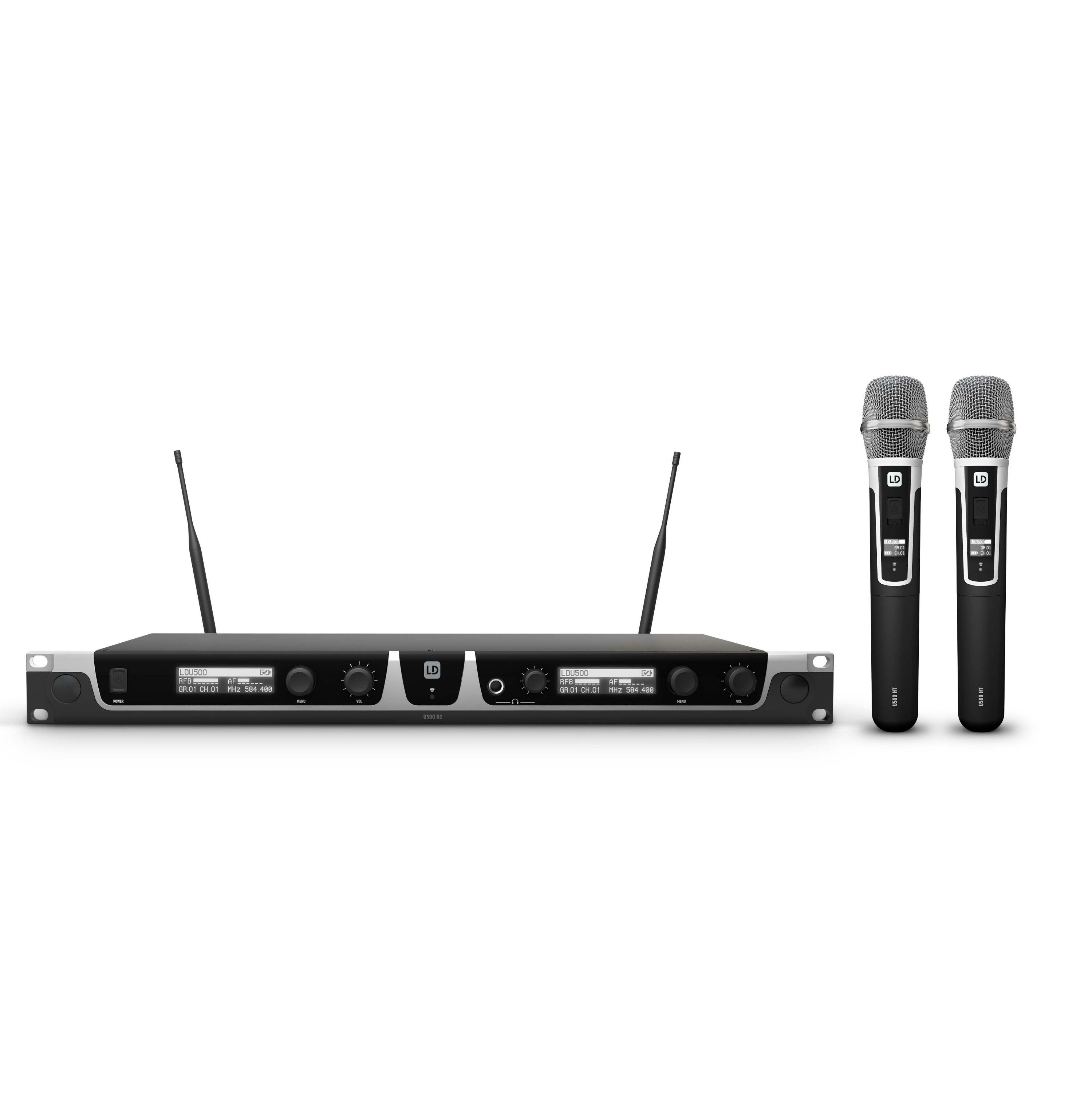 LD Systems LDU506 HHC 2 Dual Wireless Microphone System With 2 x Condensor Microphones (CHANNEL 38) - 461979-1630421919121.jpg