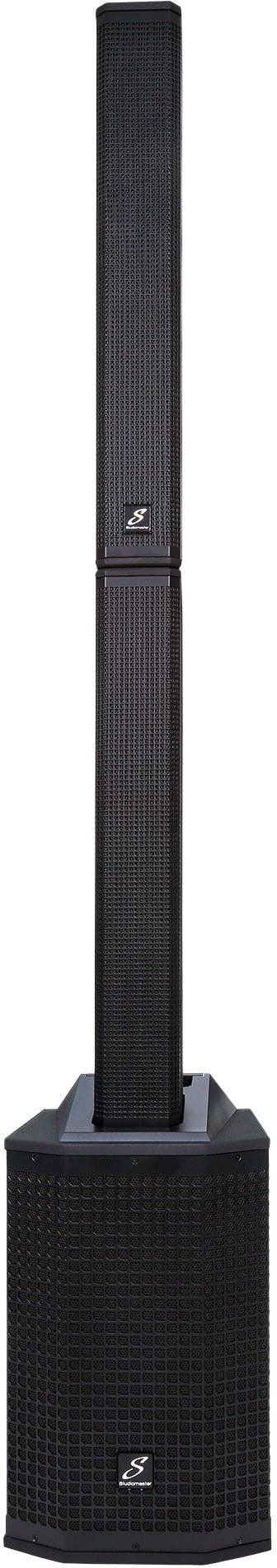 STUDIOMASTER DIRECT 121MX - 12" Sub Active compact array system - DIRECT121MX-Studiomaster_Direct_121MX_Speaker_Array_Front.jpg