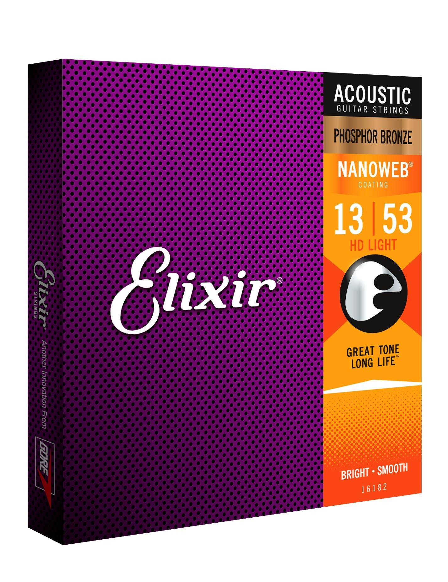 Elixir HD Light Acoustic Phosphor Bronze Strings 13 - 53 - 158411-16182-SideView.jpg