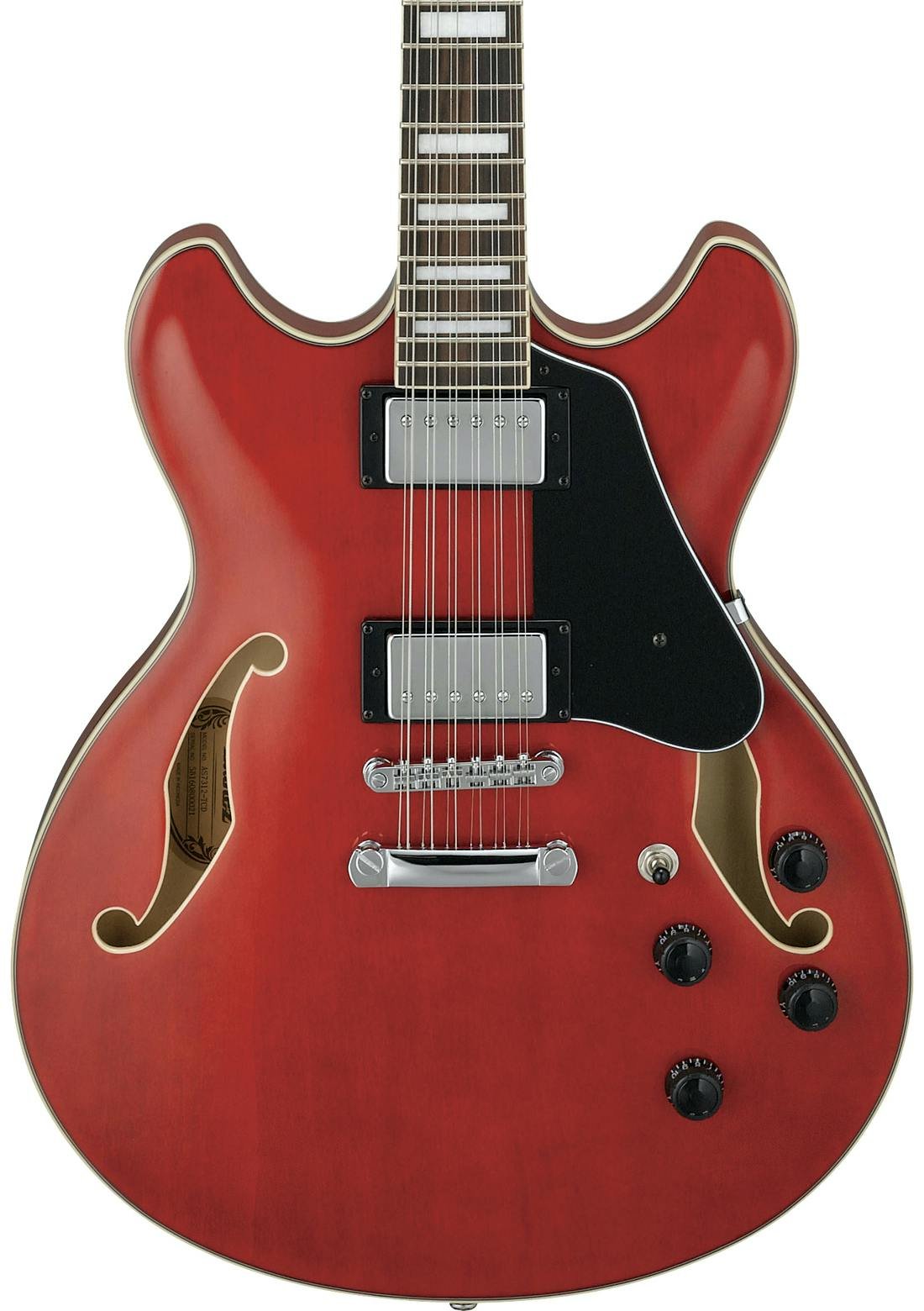 Ibanez AS7312-TCD Artcore 12-String Semi-Hollow Electric Guitar in