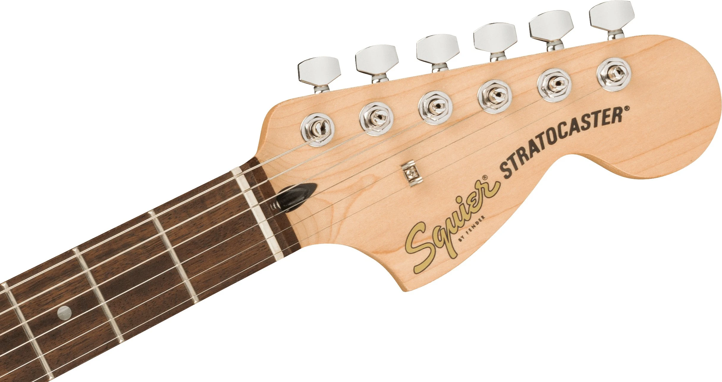 Squier Affinity Stratocaster Electric Guitar in 3-Colour Sunburst - 437411-Squier-Affinity-Stratocaster-3-Colour-Sunburst-Headstock.jpg