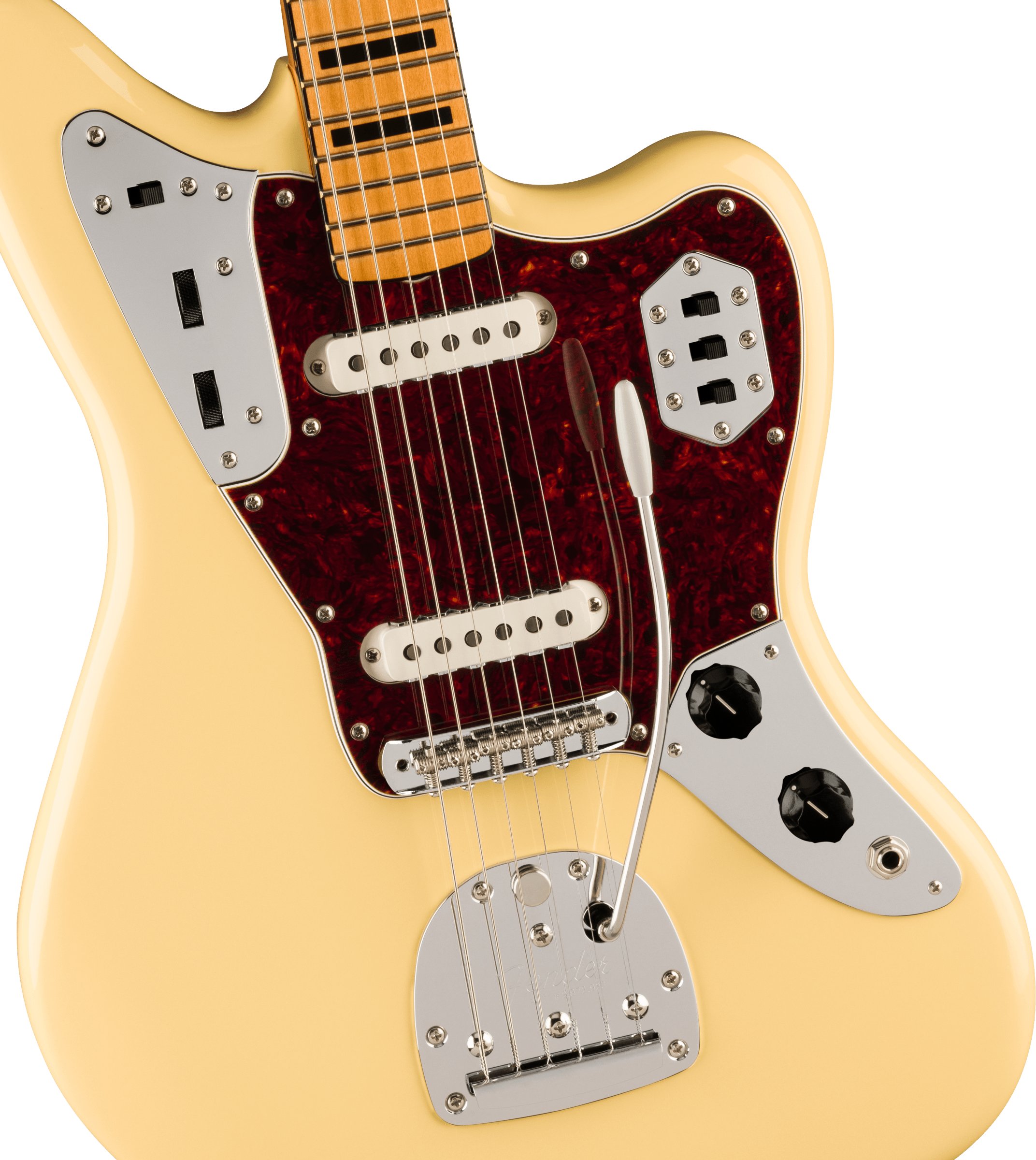 Fender Vintera II '70s Jaguar Electric Guitar in Vintage White - 0149122341-Fender-Vintera-II-70s-Jaguar-in-Vintage-White-Pickups.jpg