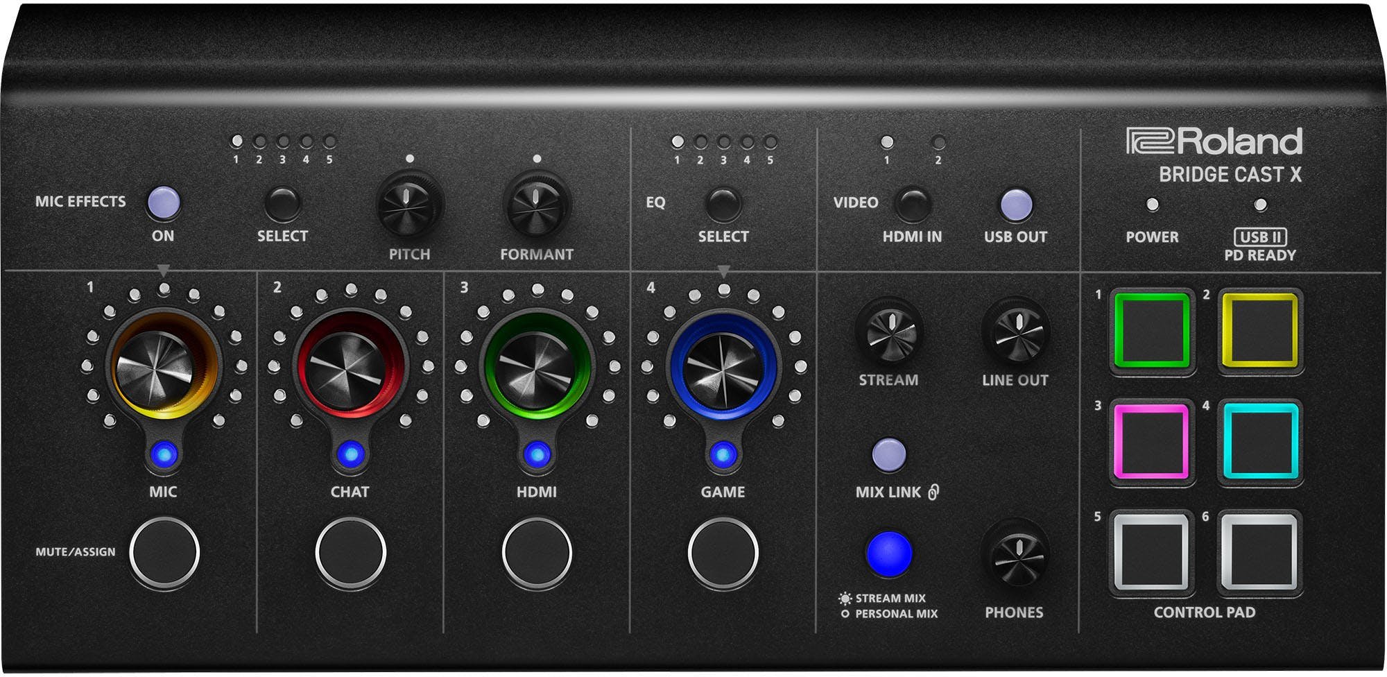 Roland Bridge Cast X Duel Bus Streaming Mixer and Video Capture - BRIDGECASTX-Roland_Bridgecast-X_Front.jpg