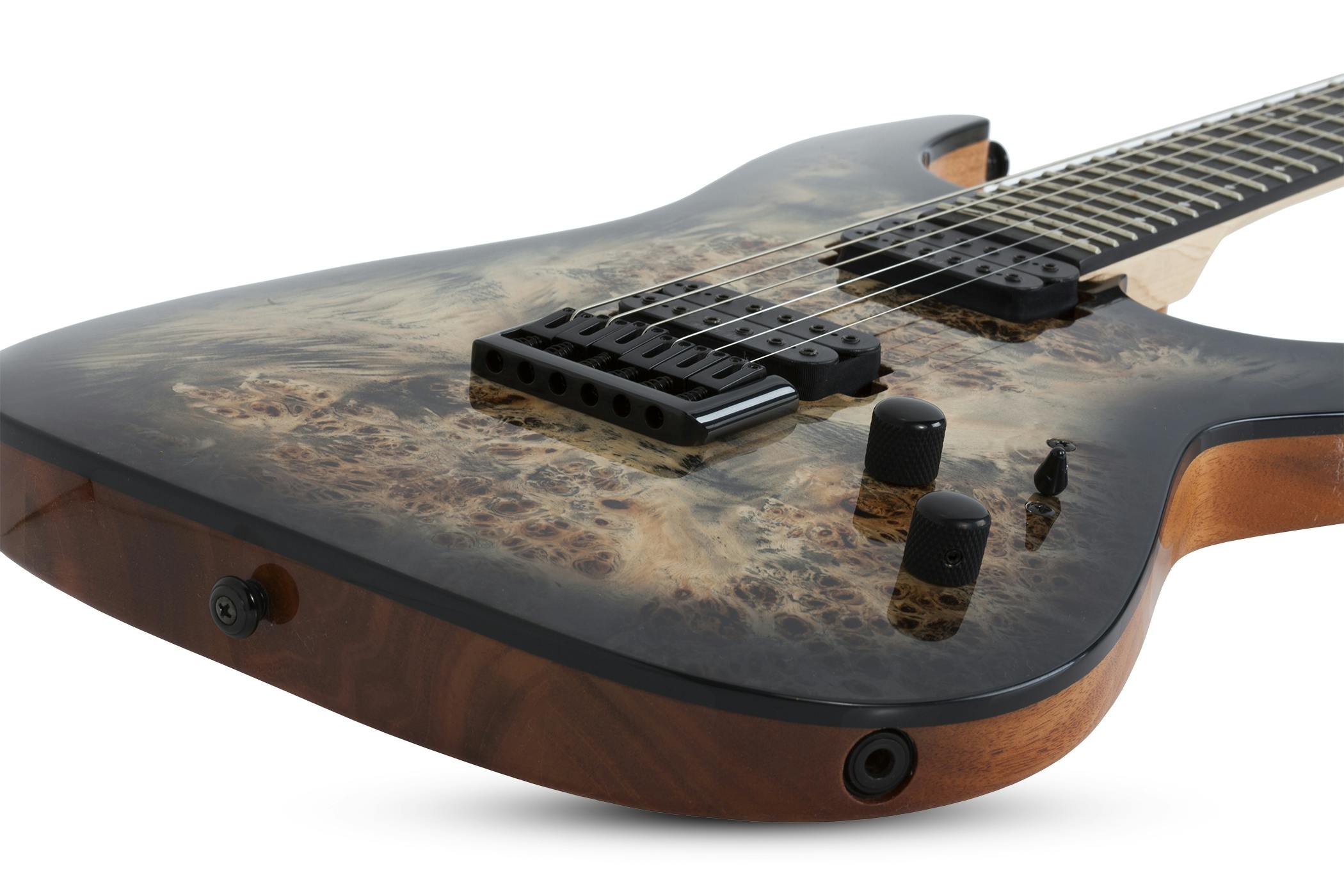 Schecter C-6 PRO in Charcoal Burst - 290166-C-6 PRO CB BODY LAYING_1 HIGHRES.jpg