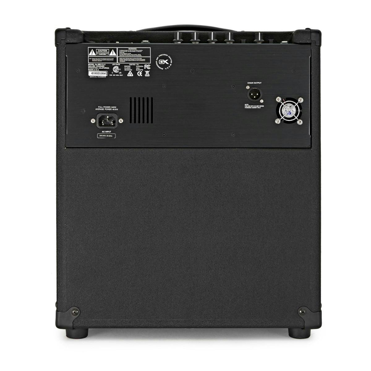 Gallien-Krueger MB112-II 1x12" 200W Bass Amp Combo - 503807-Gallien-Krueger-MB112-II-Rear.jpg