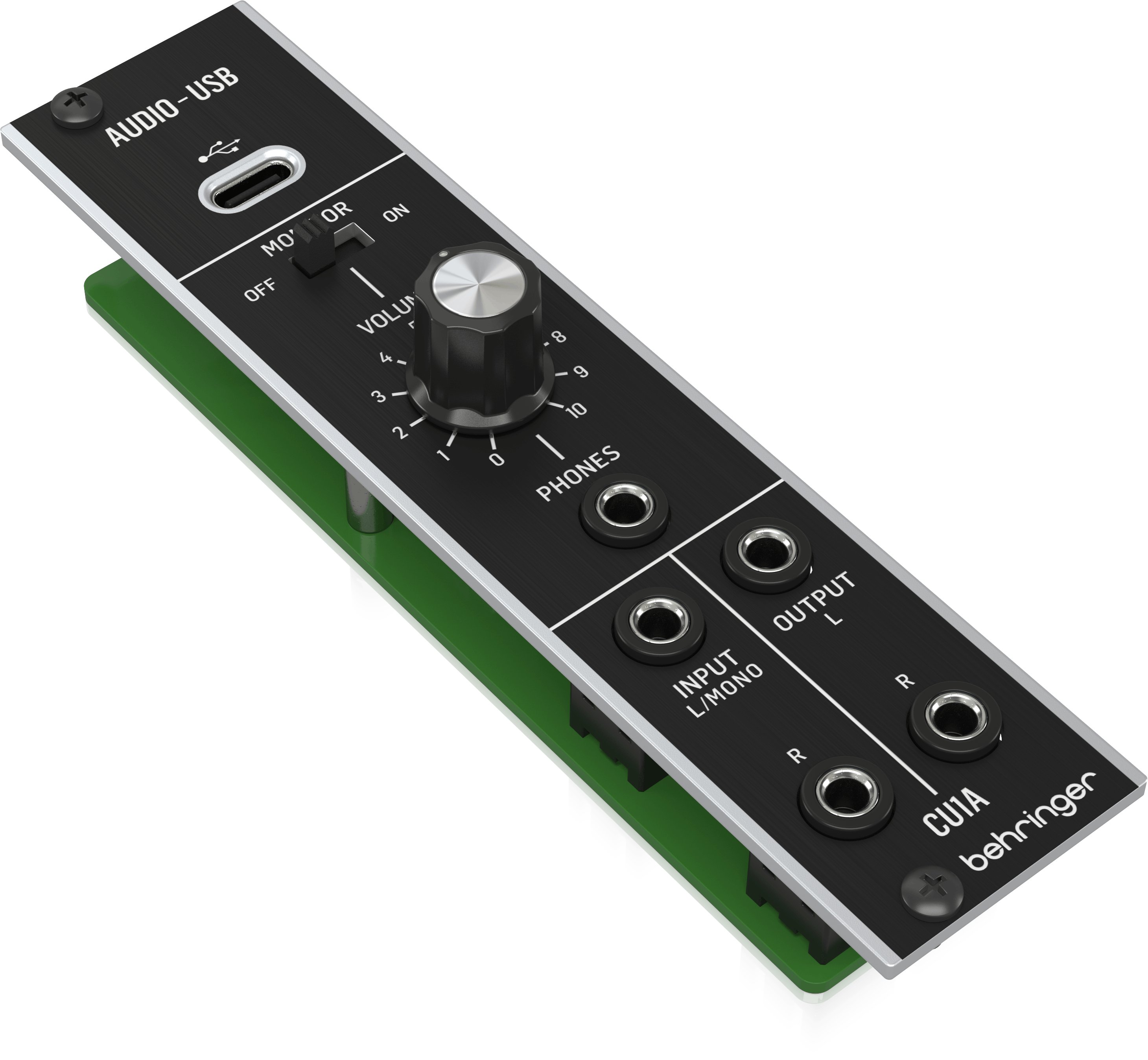 Behringer CU1A Ultra-Low Latency 2 In/2 Out USB/Audio Interface for Eurorack Module - 0720-ADO86-001-Behringer_CU1A_Interface_Right.jpg