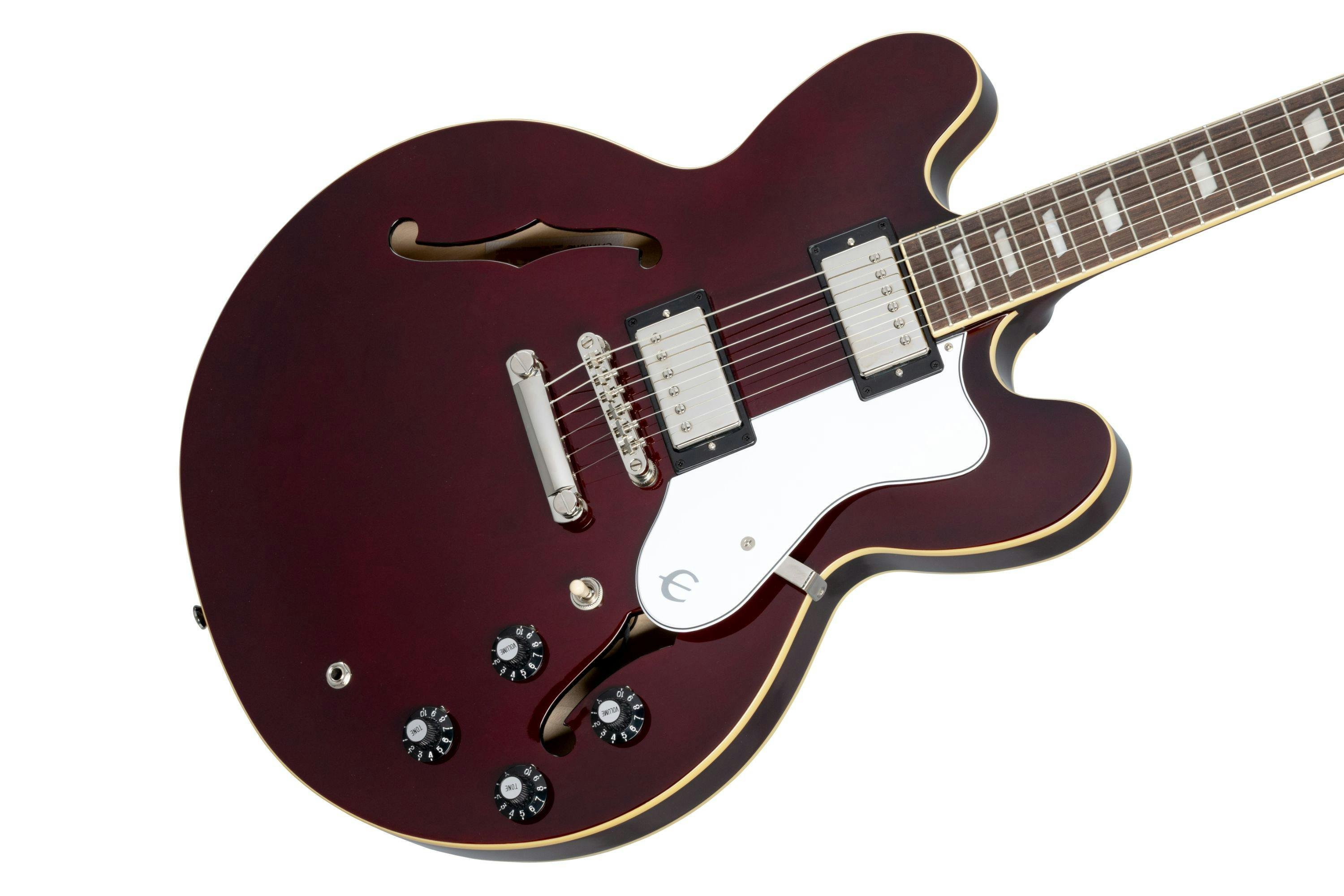 Epiphone Artist Noel Gallagher Signature Riviera Semi-Hollow Electric Guitar in Dark Wine Red - 534089-Epiphone Noel Gallagher Riviera Semi Hollow Electric Guitar in Dark Wine Red 5.jpg