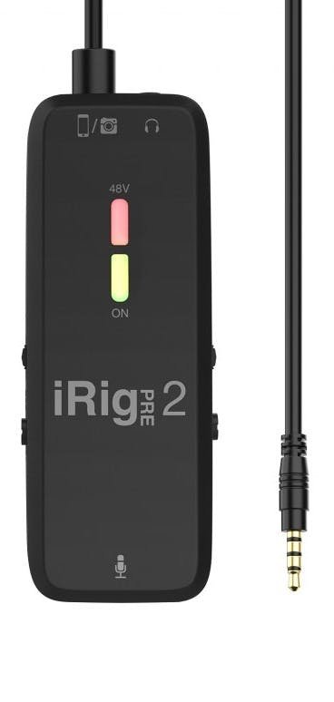 IK Multimedia iRig Pre 2 - XLR Microphone Interface & Preamp for iOS, Android and Digital Cameras. +48V - 432636-ikc-L-iRigPre2_content_creator.jpg