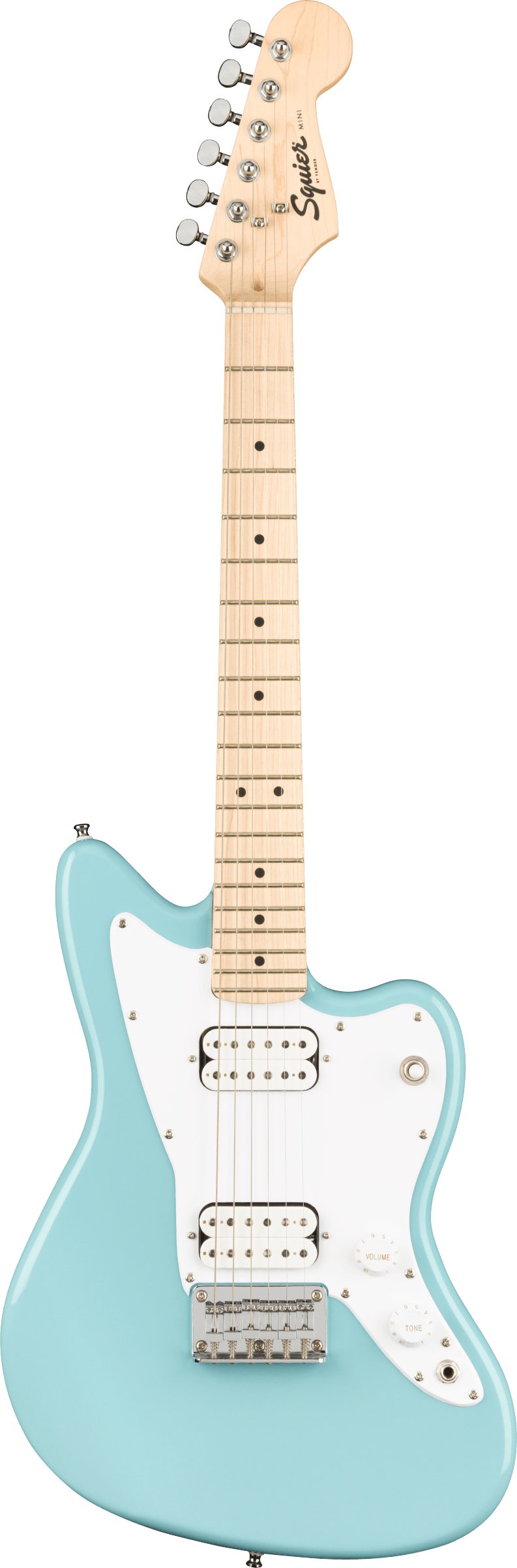 Squier Mini Jazzmaster Electric Guitar in Daphne Blue - 390830-0370125504_gtr_frt_001_rr.jpg