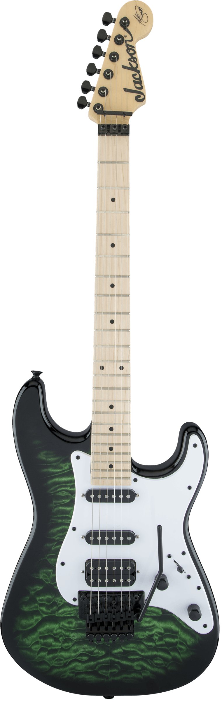 Jackson X Series Adrian Smith San Dimas SDXQ in Transparent Green - 376010-2913052587_gtr_frt_001_rr.jpg