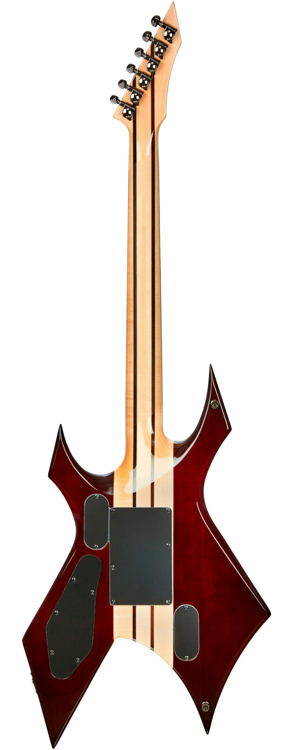 BC Rich Extreme Series Warlock Exotic Electric Guitar with Floyd Rose in Black Cherry - 520533-BC-Rich-Extreme-Warlock-Exotic-Floyd-Rose-Black-Cherry-Back.jpg
