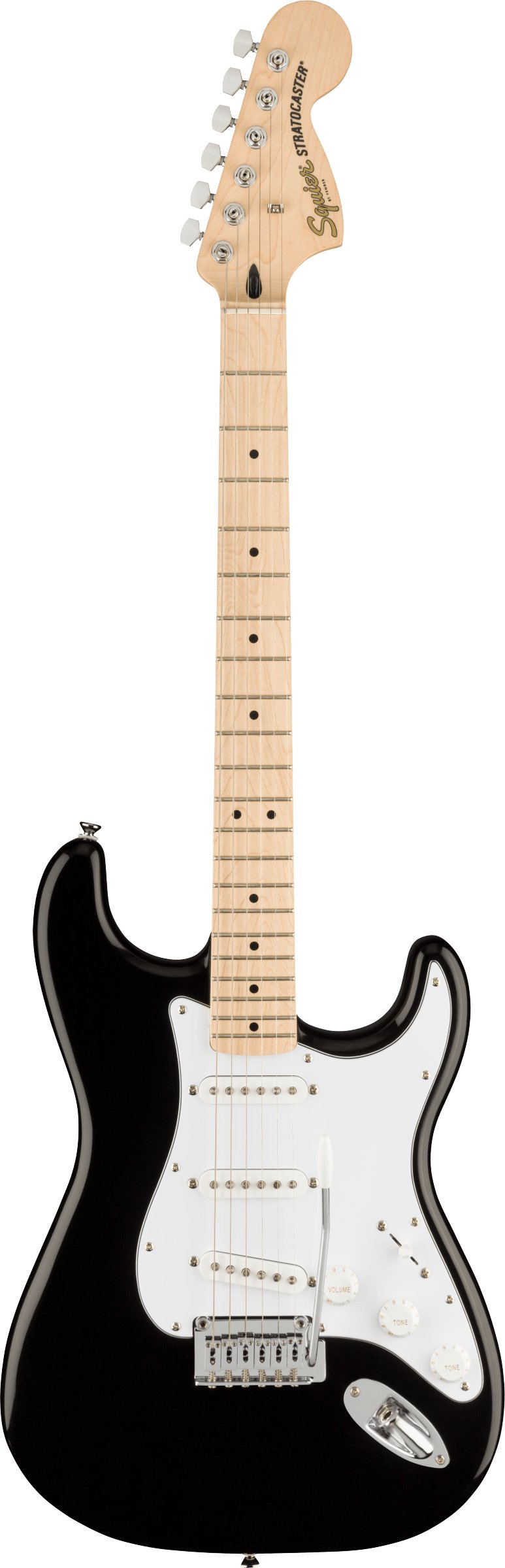 ギター Squier Affinity Stratocaster Black Squier Affinity Series Stratocaster FMT HSS MN Black Burst E | Bax
