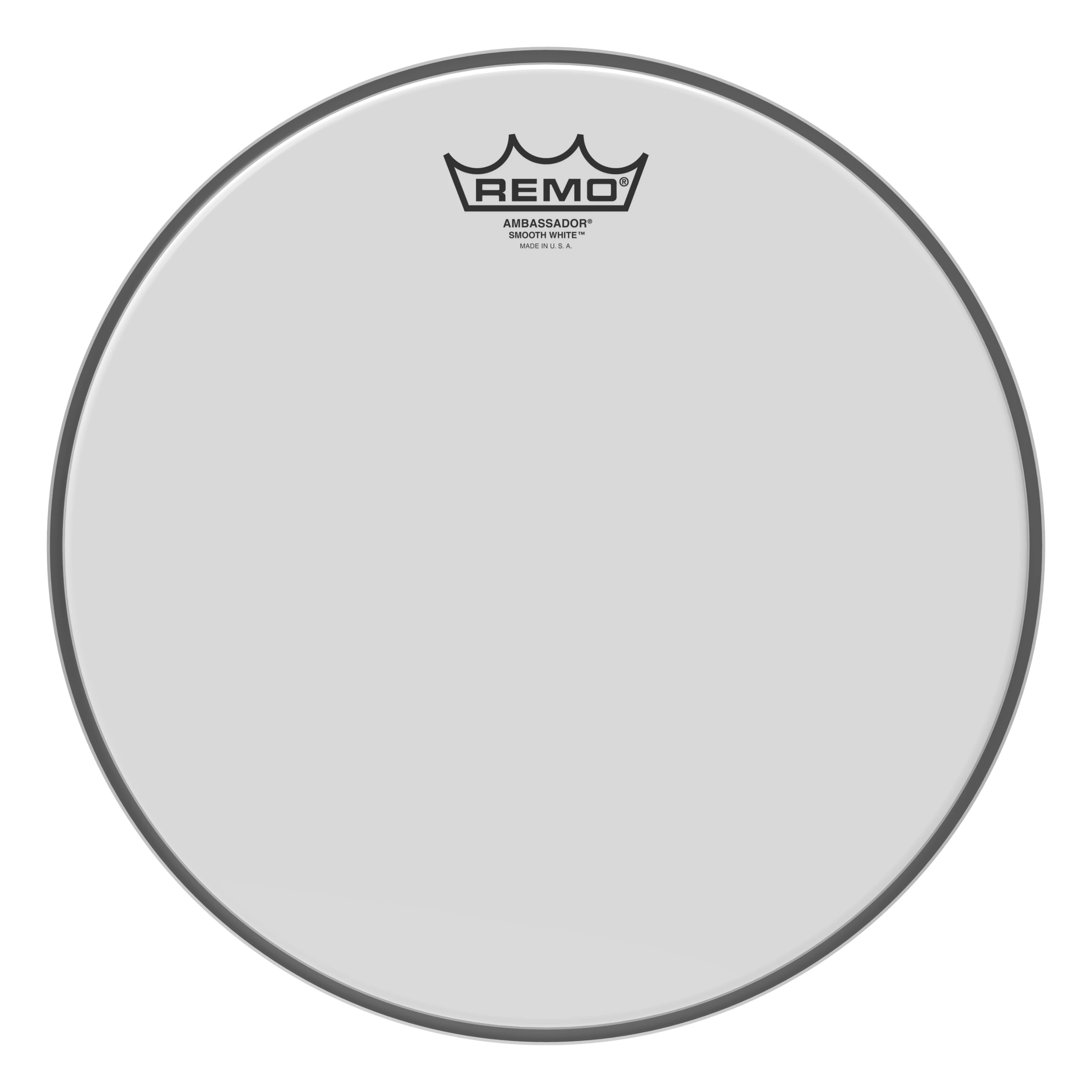 Remo 12" Ambassador Smooth White Tom / Snare Head - 449589-BA-0212-00.jpg