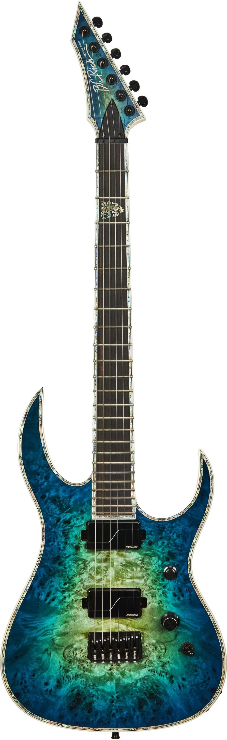 BC Rich Extreme Series Shredzilla Exotic Electric Guitar in Cyan