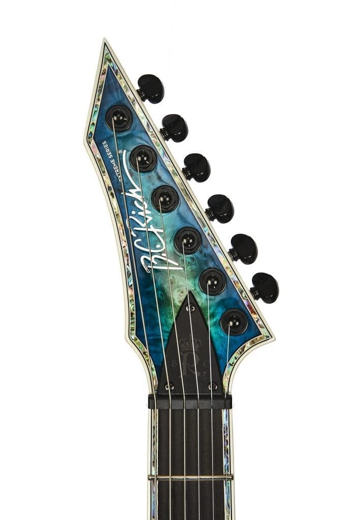 BC Rich Extreme Series Shredzilla Exotic Electric Guitar in Cyan Blue - SZ624CB-5.jpg