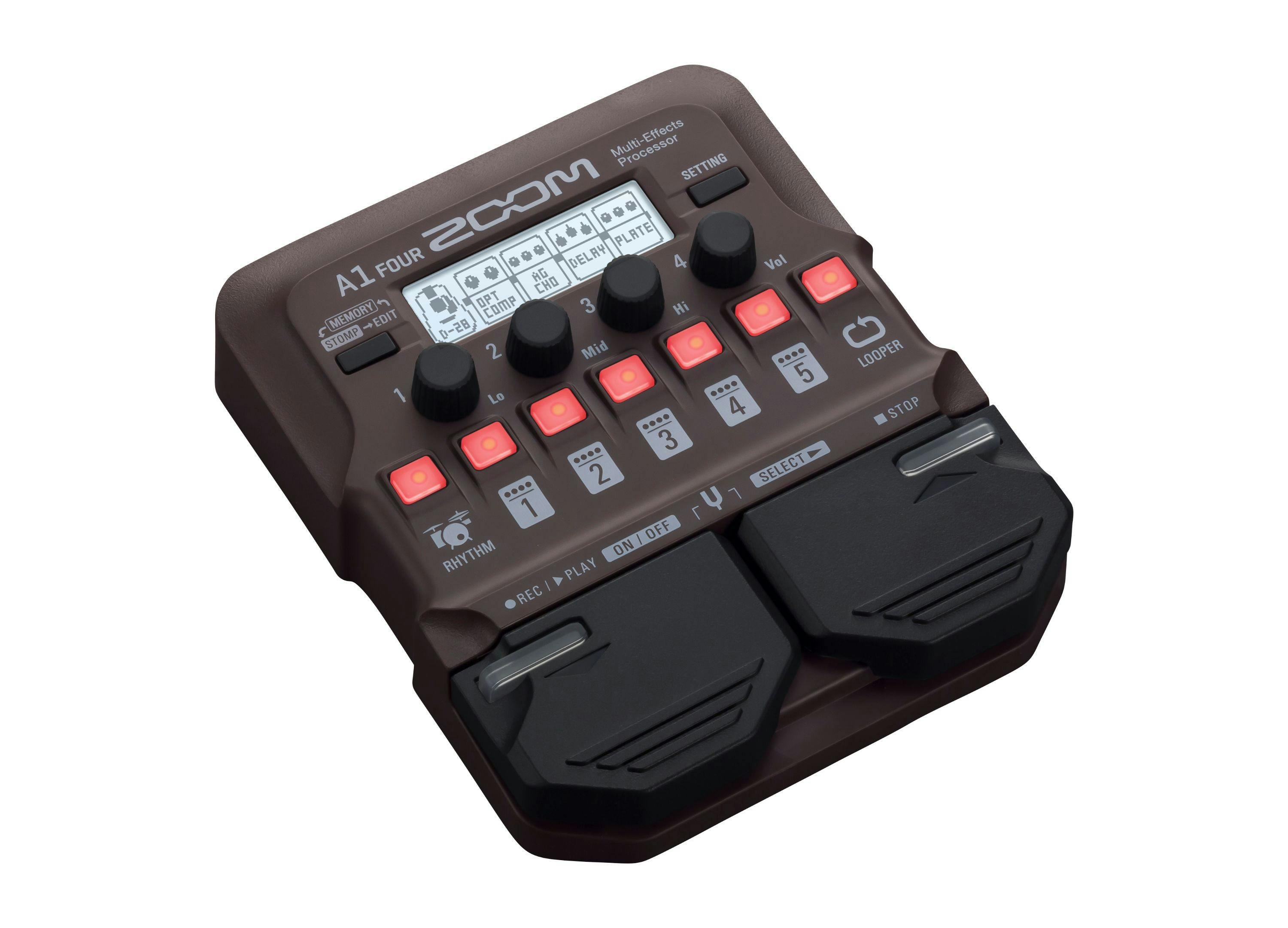 Zoom A1 Four Acoustic Multi Effects Pedal - 368007-A1_FOUR_slant1_0.jpg