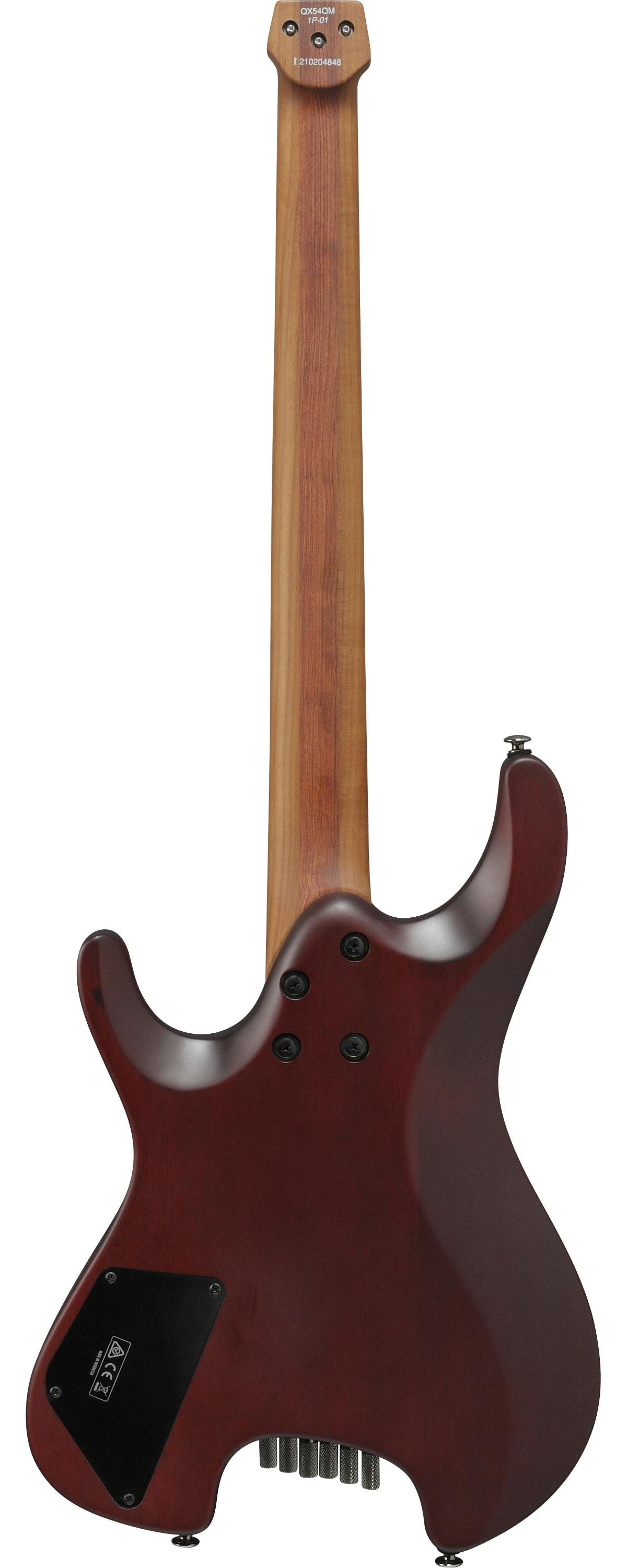 Ibanez QX54QM-BSM Q Series Headless Electric Guitar HSS in Blue Sphere Burst Matte with Slanted Frets - QX54QM-BSM-3.jpg