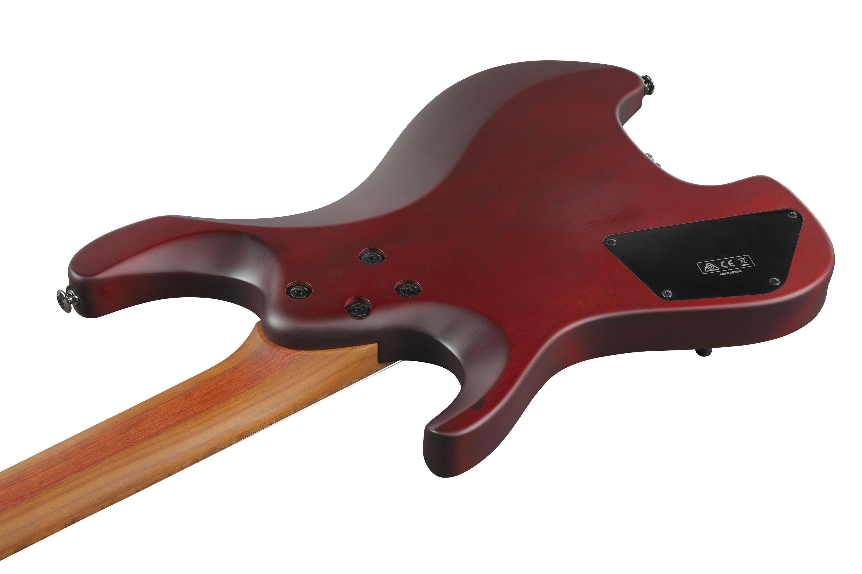 Ibanez QX54QM-BSM Q Series Headless Electric Guitar HSS in Blue Sphere Burst Matte with Slanted Frets - QX54QM-BSM-6.jpg