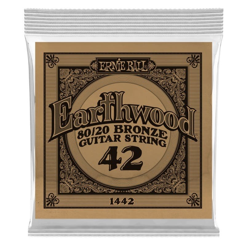 Ernie Ball Single 80/20 Bronze Acoustic Guitar String 42 - 448099-EB1442.jpg