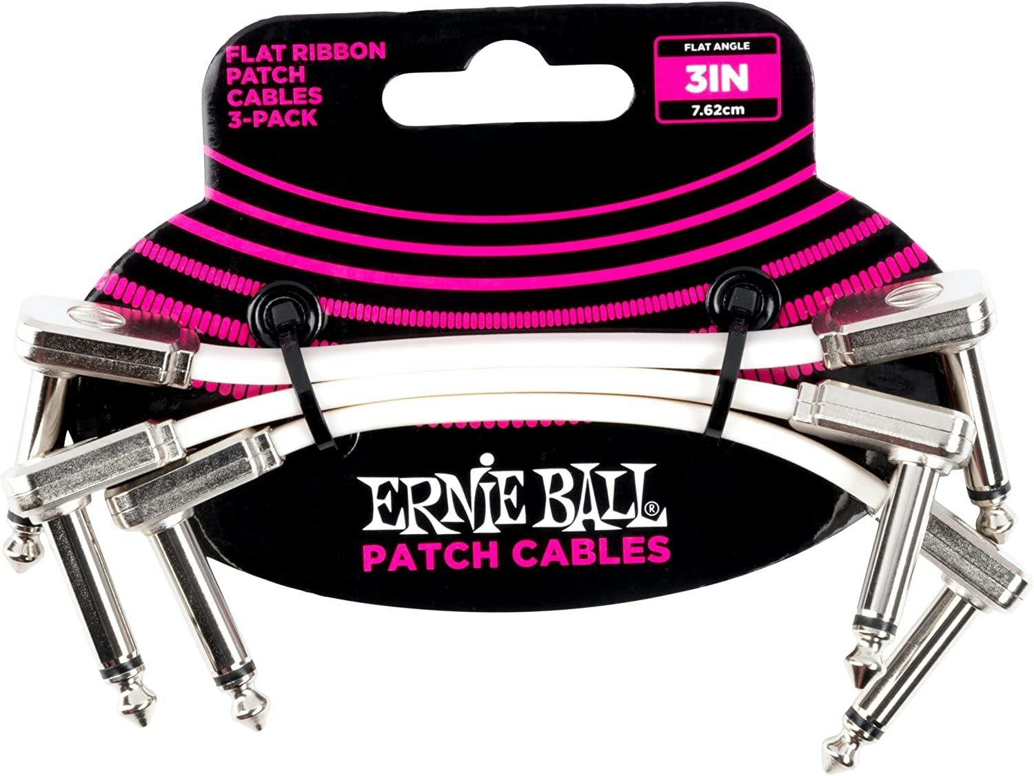 Ernie Ball 3 Inch Flat Ribbon Patch Cable 3-Pack in White - 543720-71jPEbhV6AL._AC_SL1500_.jpg