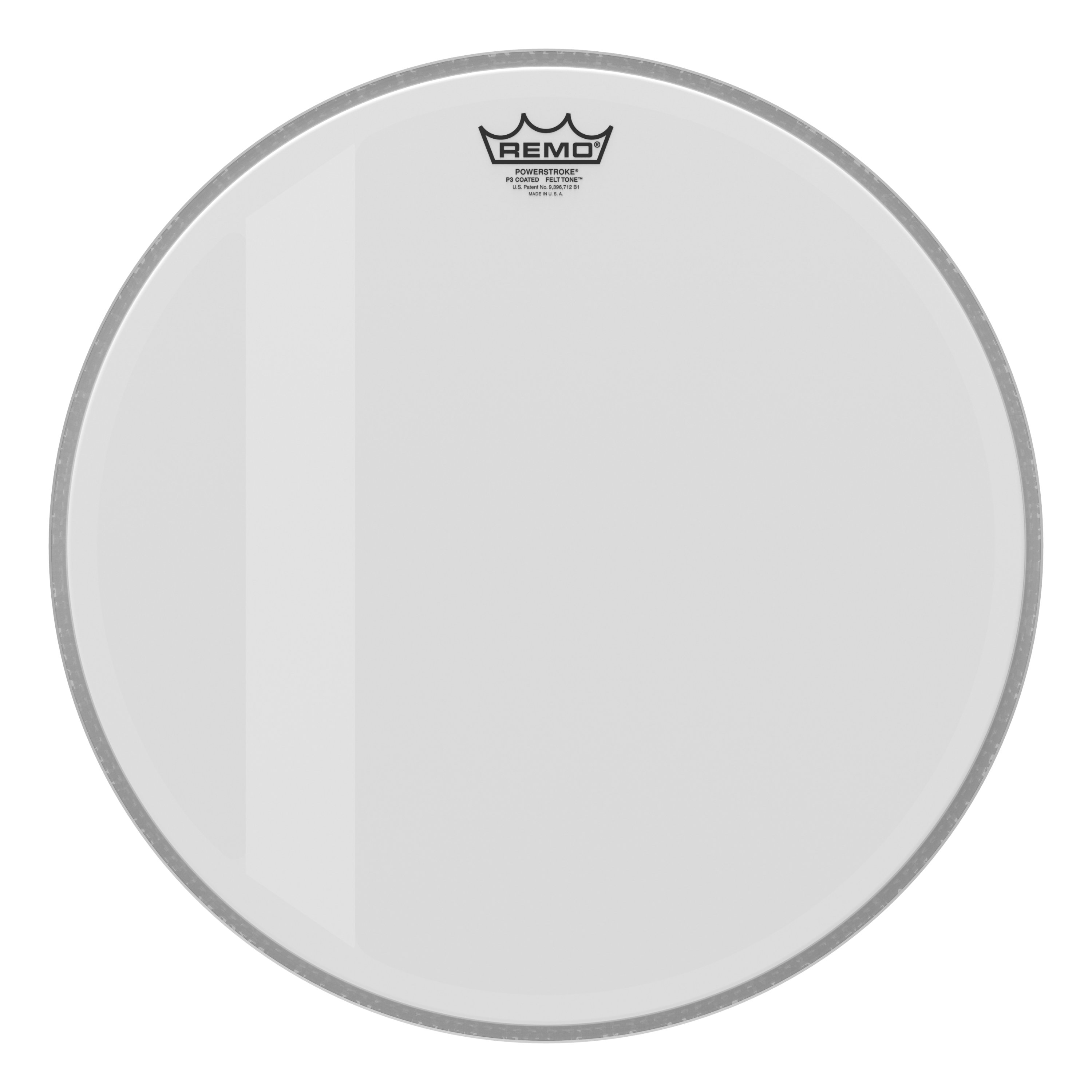 Remo 18" Powerstroke 3 Coated Felt Tone Bass Drum Head - 449114-P3-1118-00-FLT.jpg