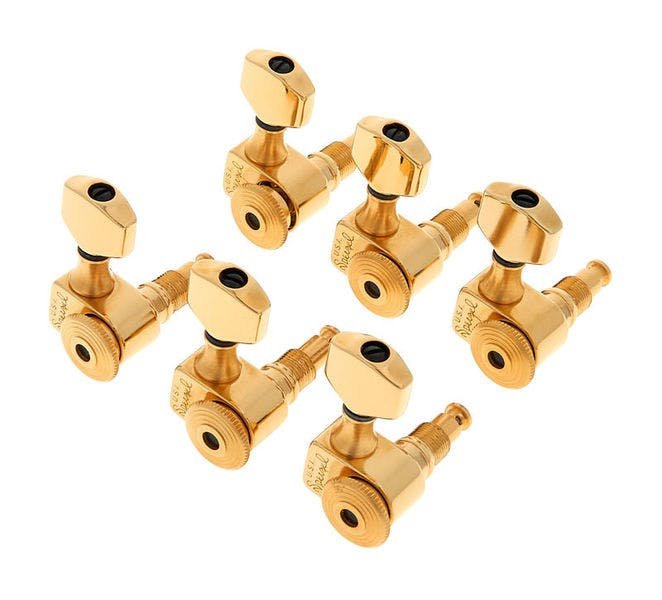 Sperzel TrimLok 6 Inline Guitar Tuners in Gold Andertons Music Co.