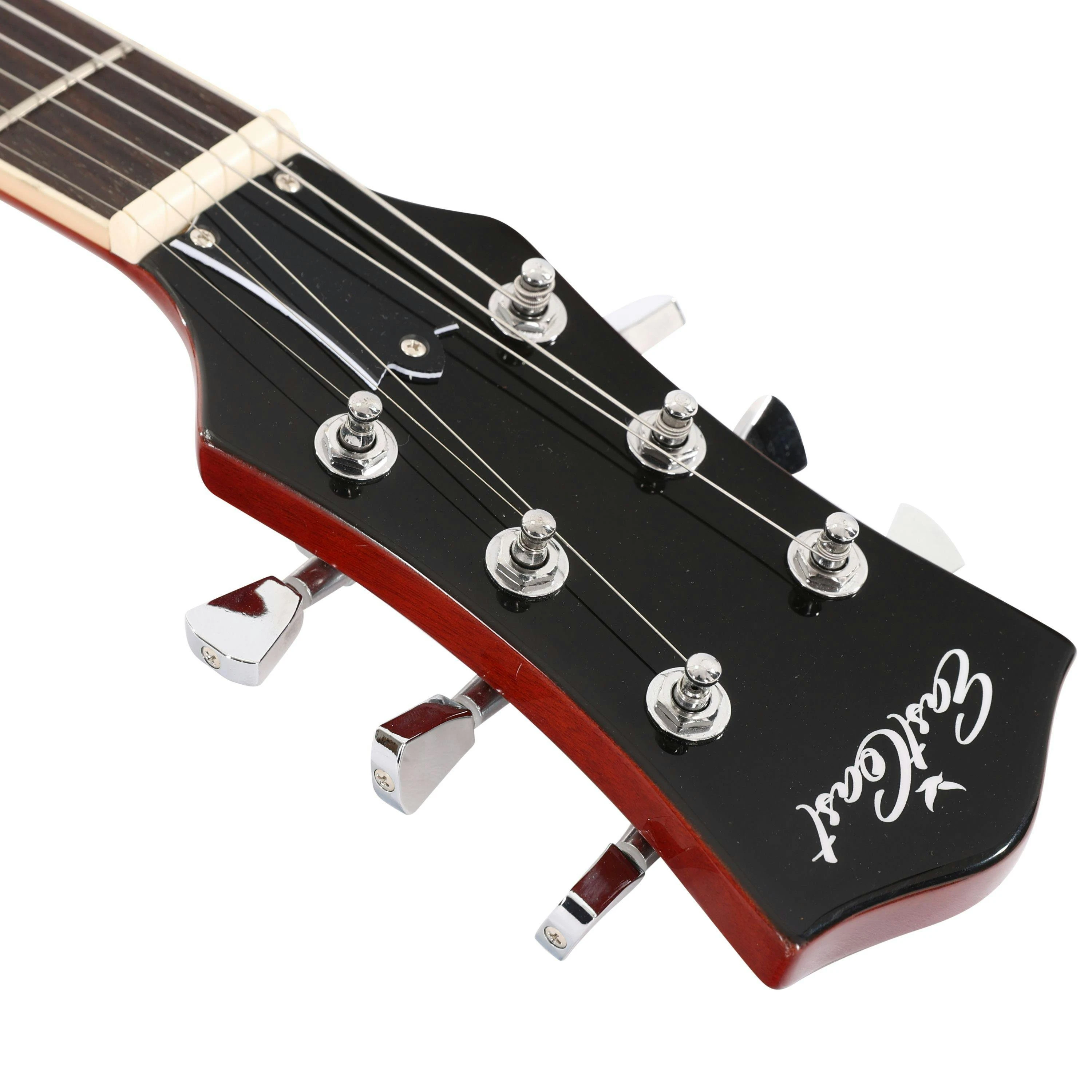 EastCoast L1 Electric Guitar in Vintage Sunburst - 478388-EC-L1-VSB-Headstock.jpg