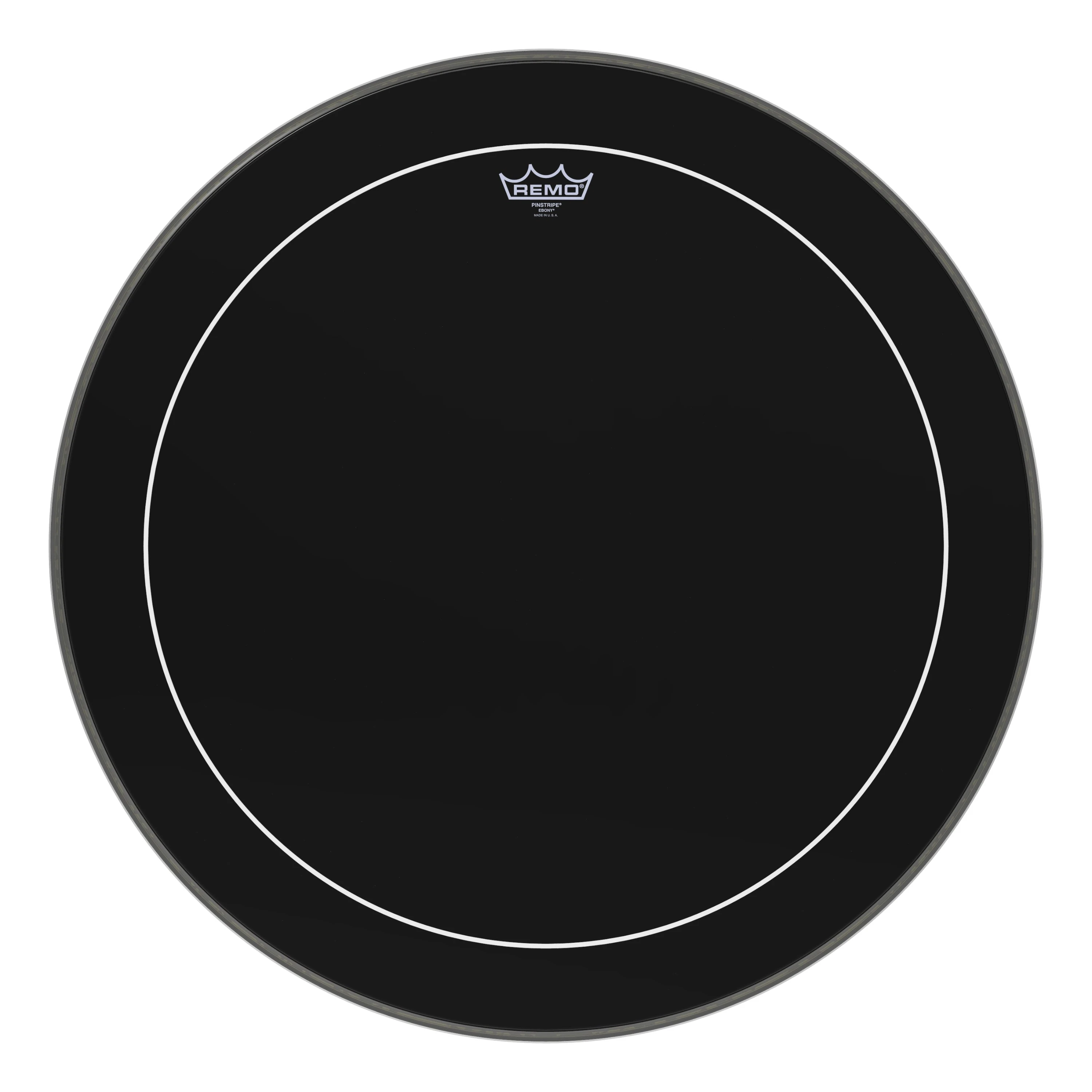 Remo 26" Ebony Pinstripe Bass Drum Head - 449906-ES-1626-PS.jpg