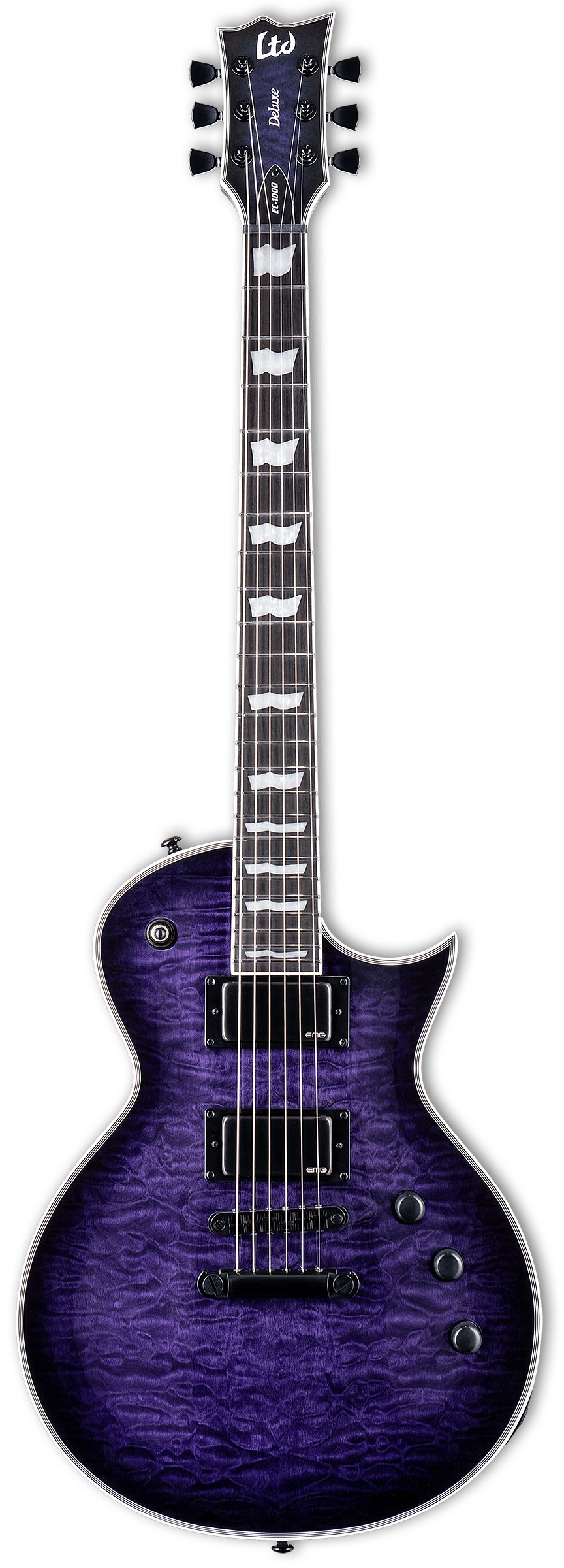 ESP LTD EC-1000 QM Electric Guitar in See Thru Purple Sunburst - 488100-ESP-LTD-EC-1000-QM-Guitar-See-Thru-Purple-Sunburst.jpg
