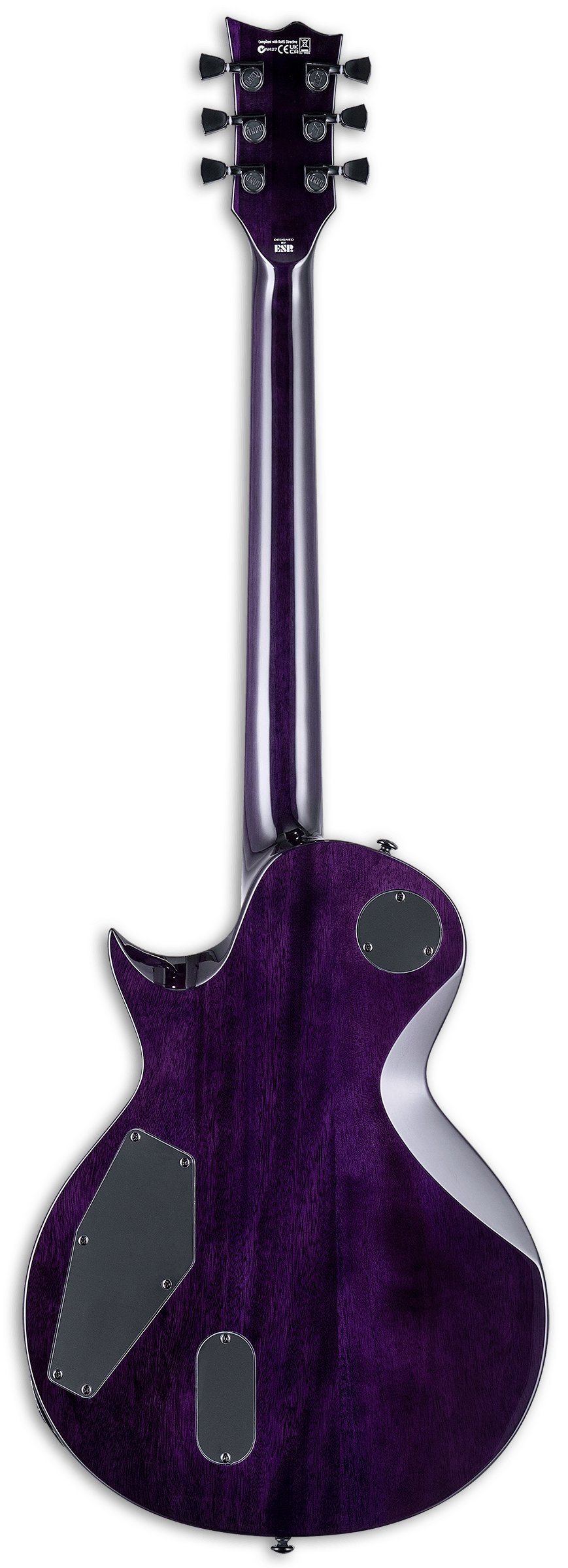 ESP LTD EC-1000 QM Electric Guitar in See Thru Purple Sunburst - 488101-ESP-LTD-EC-1000-QM-Guitar-See-Thru-Purple-Sunburst-Back.jpg