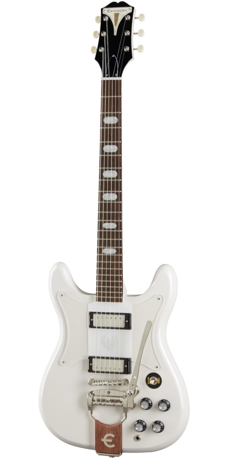 ギター Epiphone Crestwood Custom Polaris White Epiphone Original Crestwood Custom Electric Guitar in Polaris