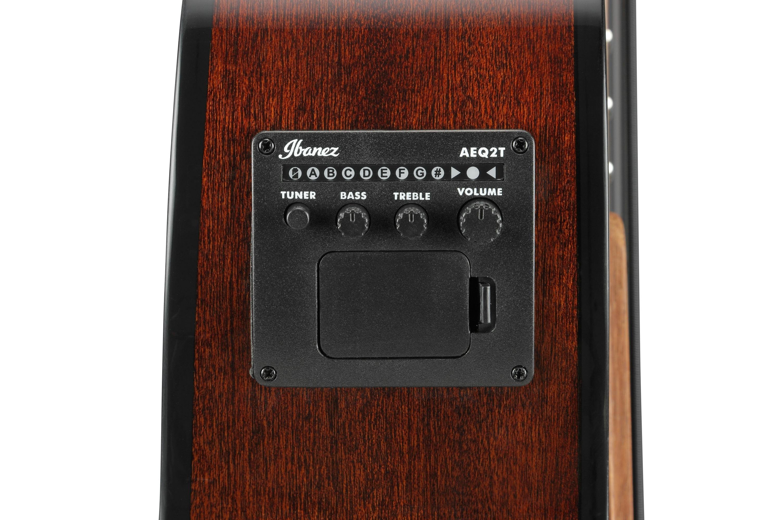 Ibanez AEGB24E-MHS Electro Acoustic Bass Guitar in Mahogany Sunburst High Gloss - 484509-Ibanez-AEGB24E-MHS-Electronics.jpg