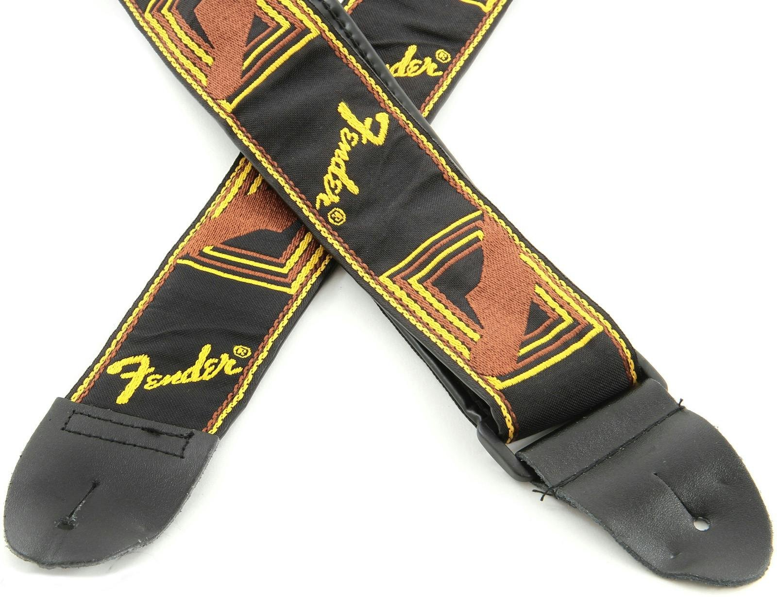 Fender Gitarrengurt „Body Strap“ – Schwarz/weißes Schachbrettmuster, Verstellbar 86–150 Cm