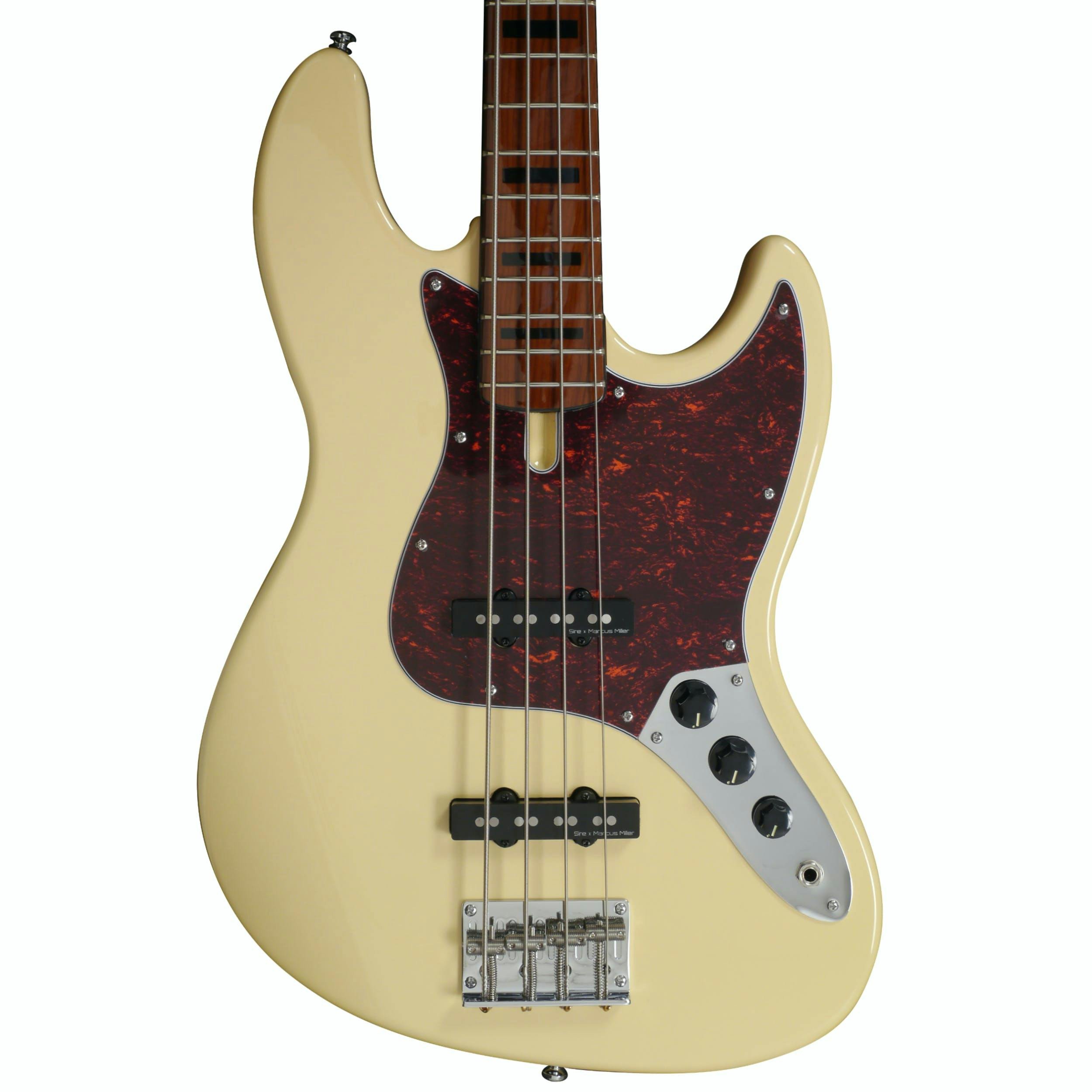 Sire Version 2 Marcus Miller V5 Alder 4-String Fretless Bass Guitar in Vintage White - 440770-430259-Sire-Marcus-Miller-V5-Alder-4-String-Vintage-White-Body.jpg