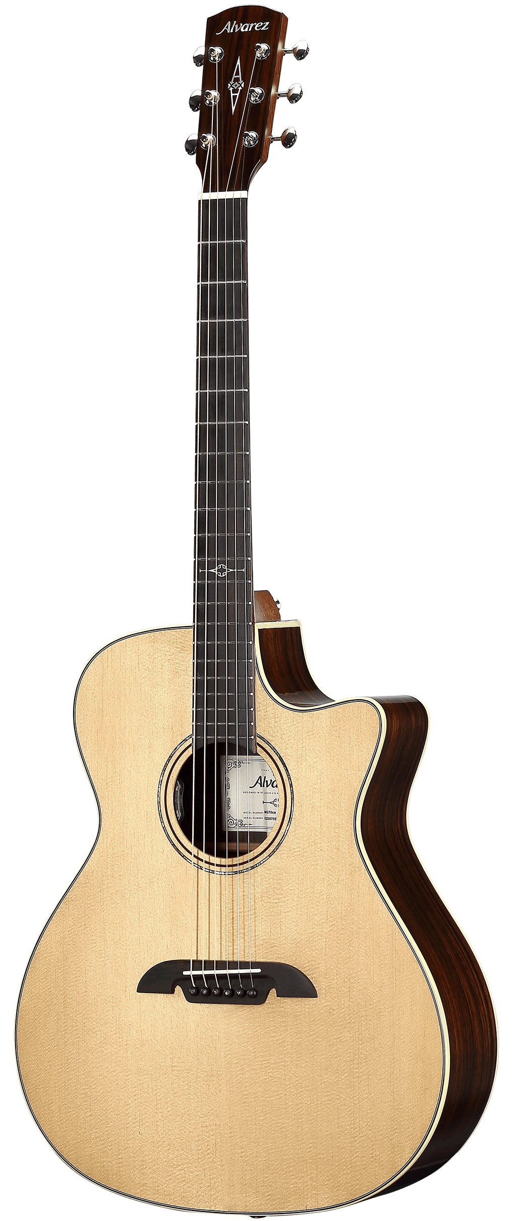 Alvarez Masterworks MG70CE Grand Auditorium Electro-Acoustic in Natural - MG70CEHF-43.jpg