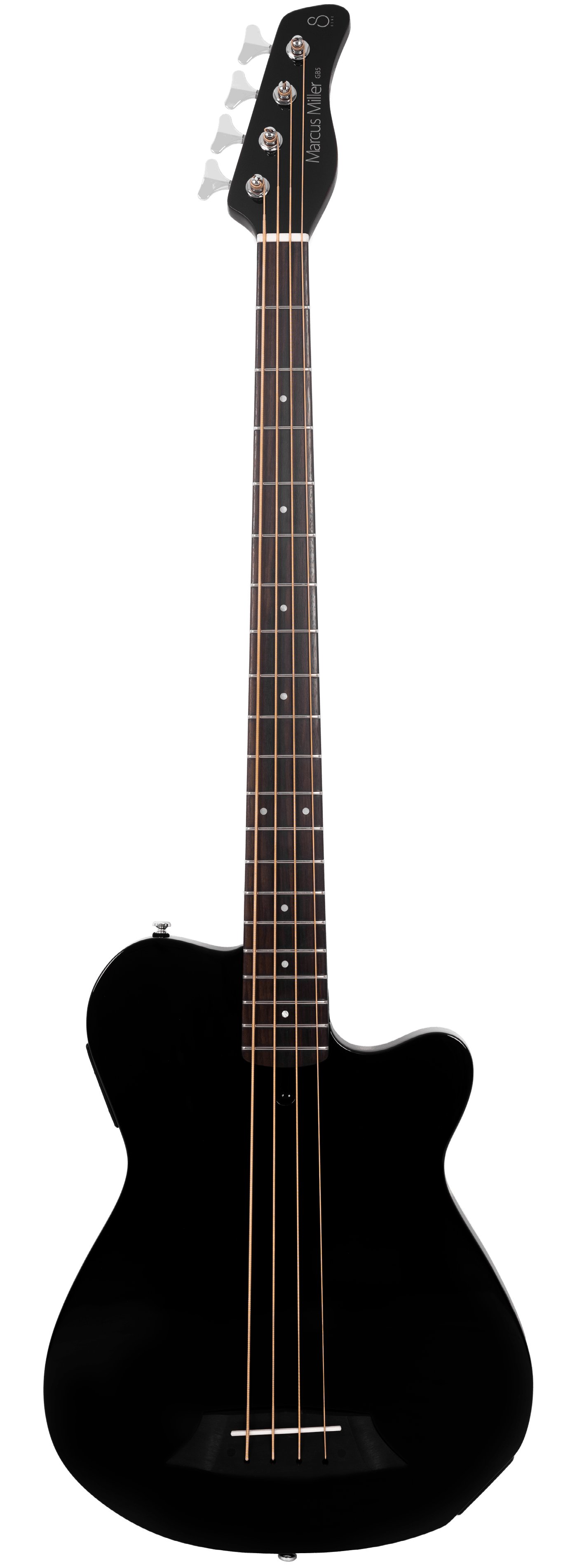Sire Marcus Miller GB5 Electro-Acoustic 4-String Bass Guitar in Black - SIREGB54BK-Sire-Marcus-Miller-GB5-Electro-Acoustic-4-String-Bass-in-Black-Front.jpg
