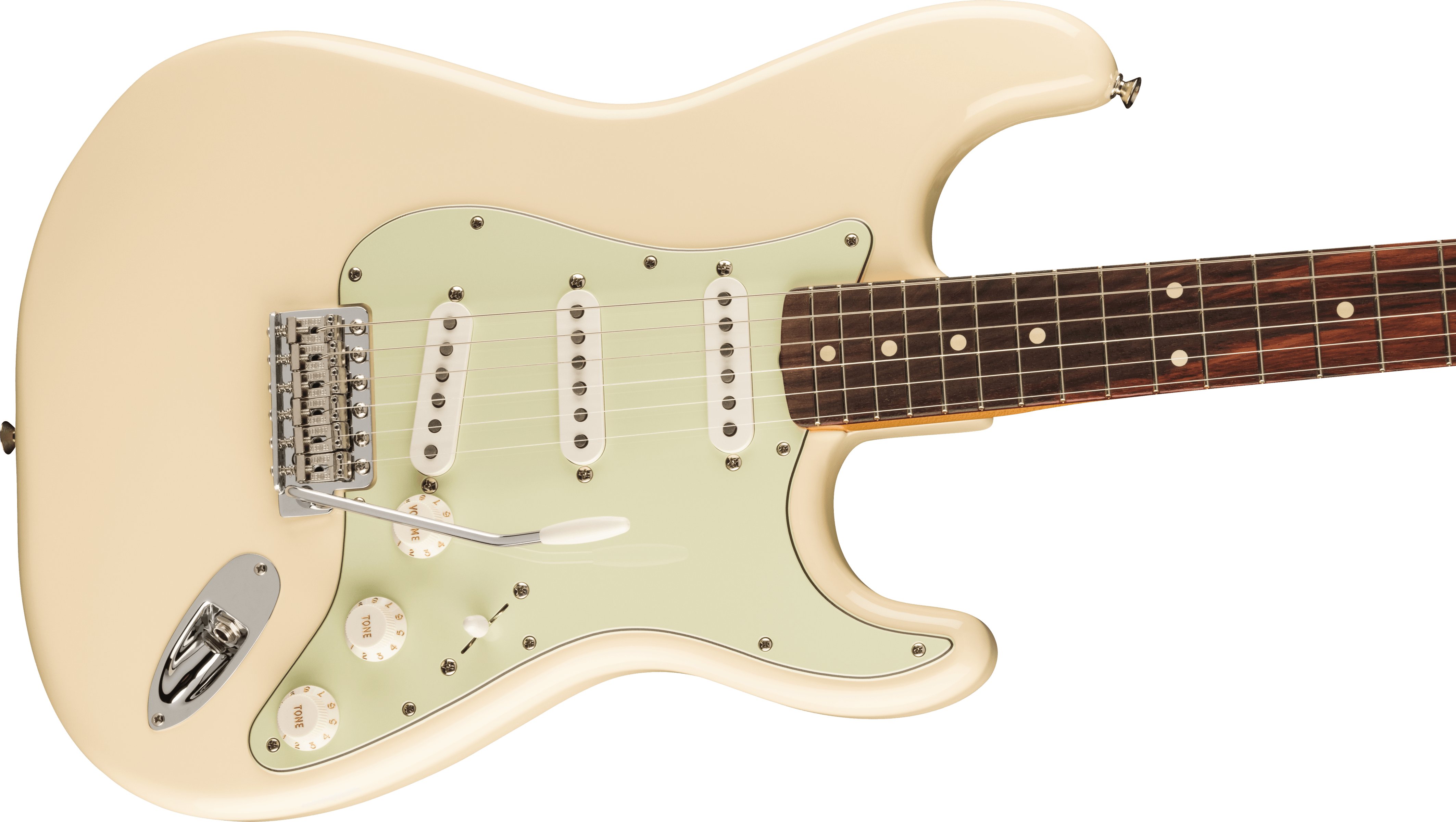 Fender Vintera II '60s Stratocaster Electric Guitar in Olympic White - 0149020305-Fender-Vintera-II-60s-Stratocaster-in-Olympic-White-Side.jpg