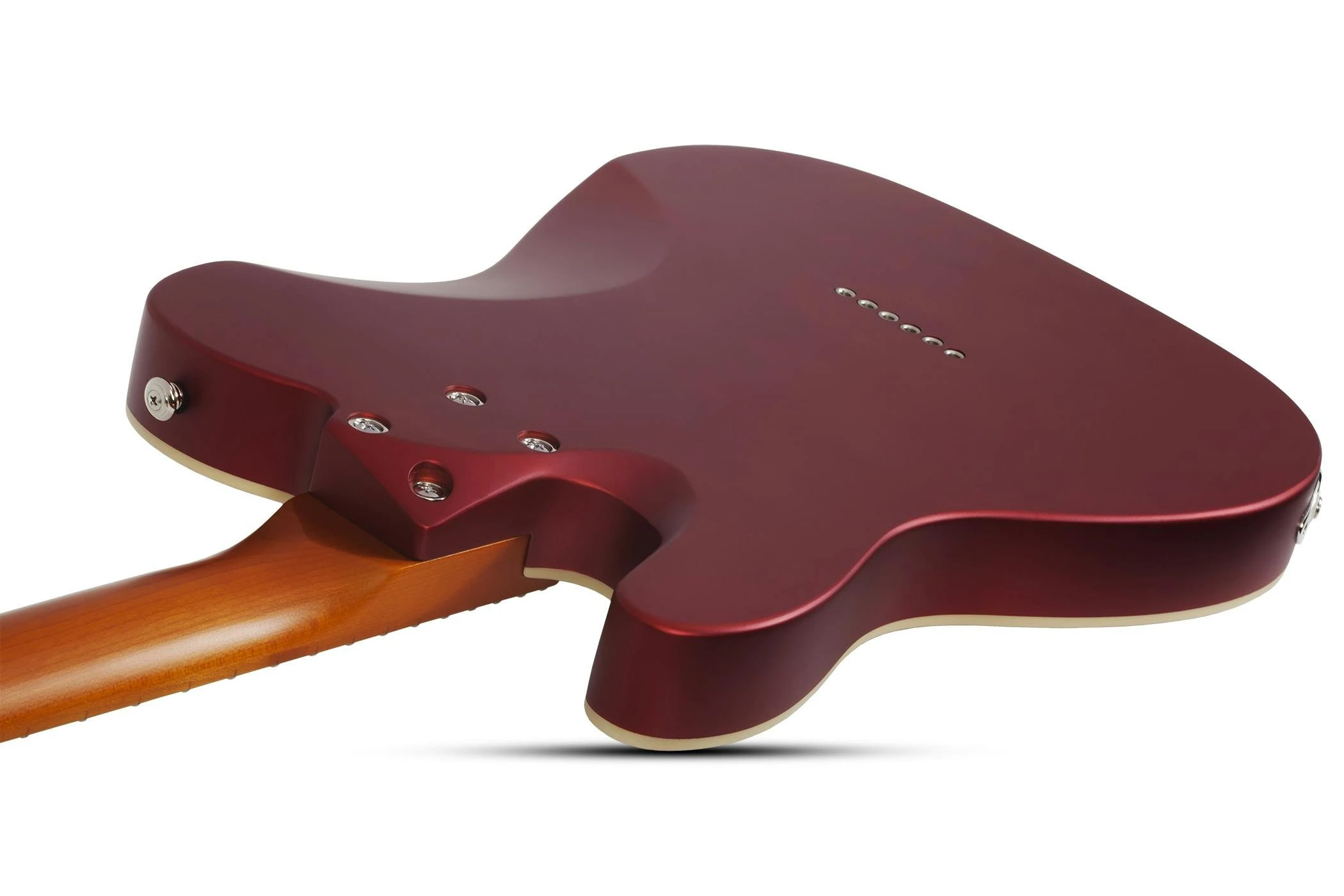 Schecter PT Special Electric Guitar in Satin Candy Apple Red - SCH-GTR-664-Schecter-PT-Special-Candy-Apple-Red-Body-Angle-Back-2.jpg