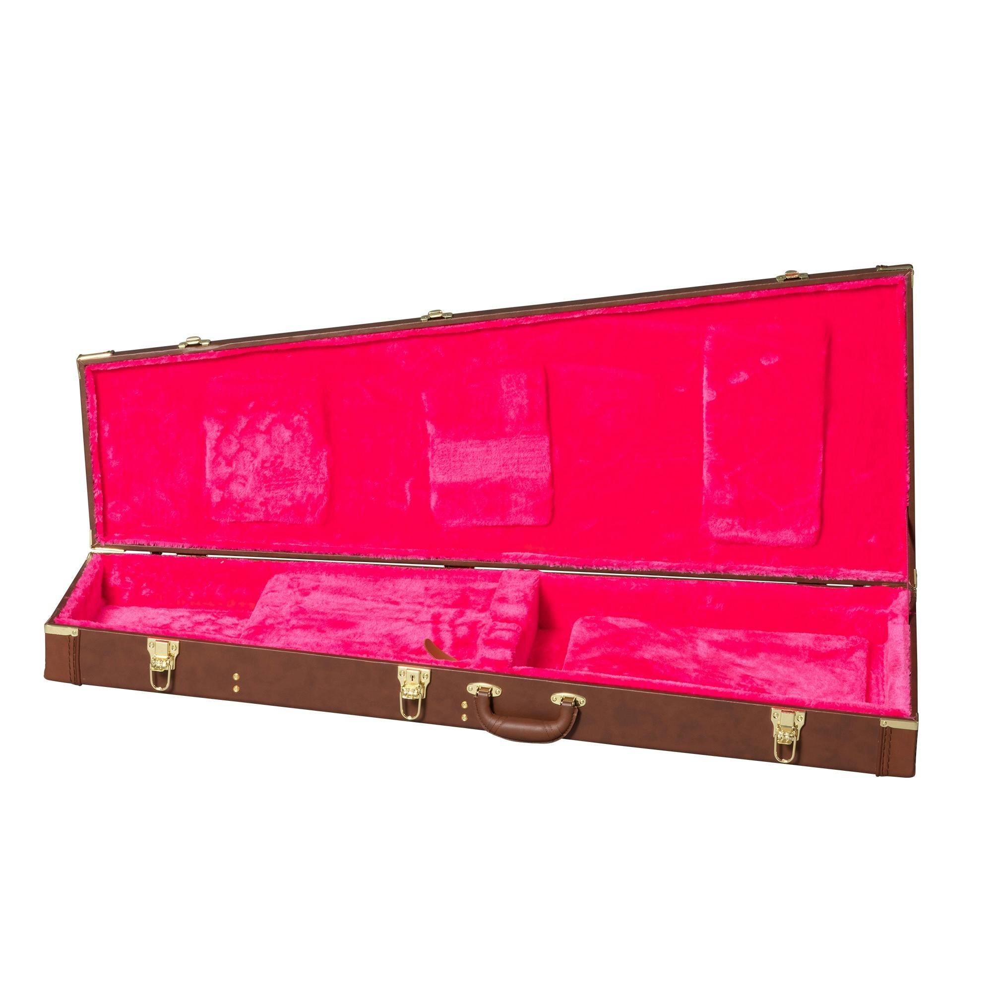 Epiphone 1958 Korina Flying V Electric Guitar in Aged Natural with White Pickguard - IGCKFVWANAGH1-Epiphone-1958-Korina-Flying-V-Case-Open.jpg