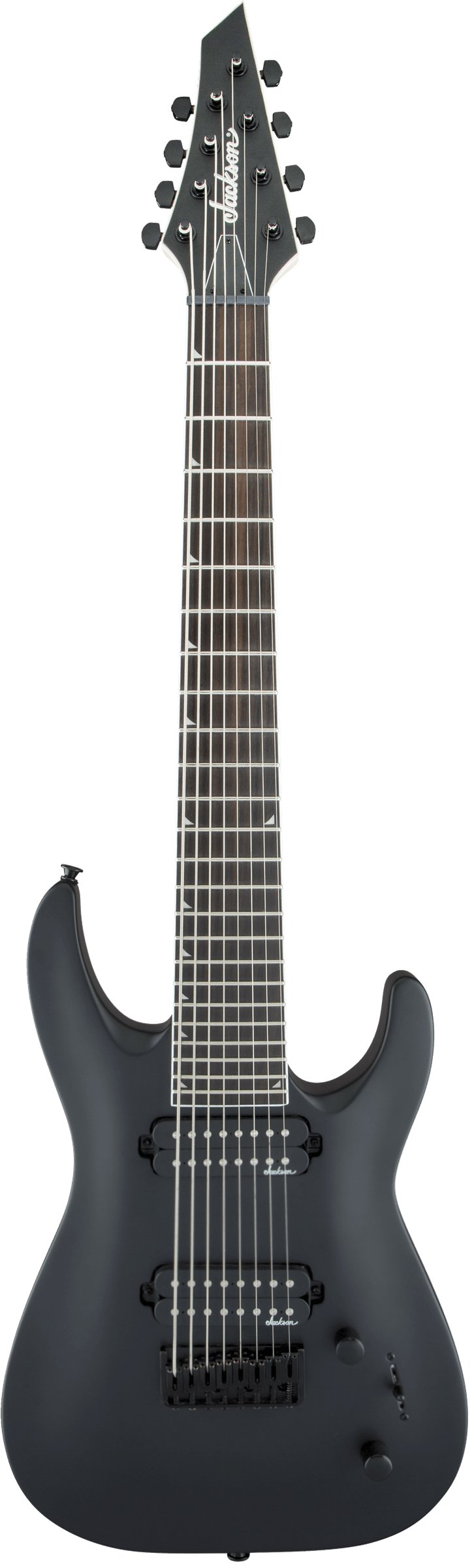 Jackson JS32-8 DKA Archtop 8-String in Satin Black with Amaranth