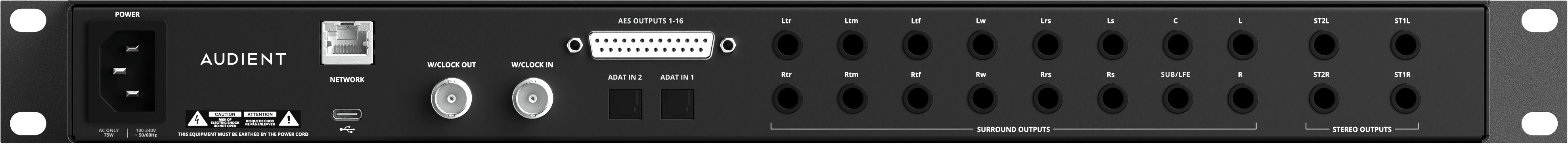 Audient Oria USB Interface & Immersive Monitor Controller with support for Dolby Atmos - ORIA-Audient_Oria_Audio-Interface_Rear.jpg