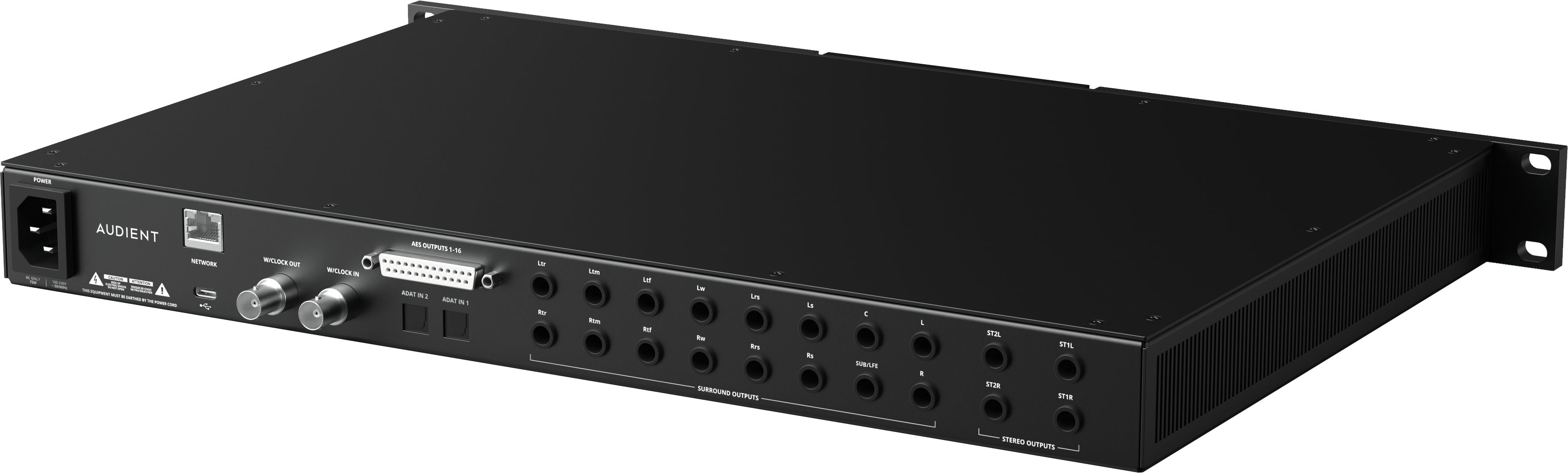 Audient Oria USB Interface & Immersive Monitor Controller with support for Dolby Atmos - ORIA-Audient_Oria_Audio-Interface_Rear-tilt.jpg