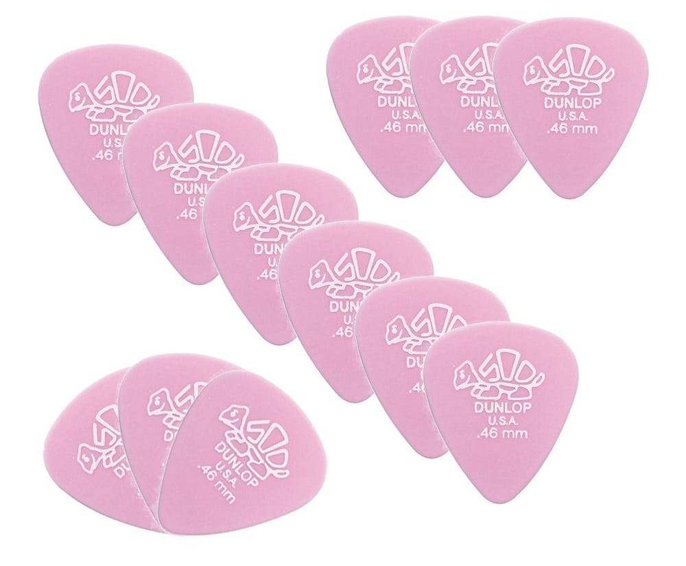 Jim Dunlop Delrin 500 Plectrums 0.46mm 12-Pack - 93533-46mm.jpg