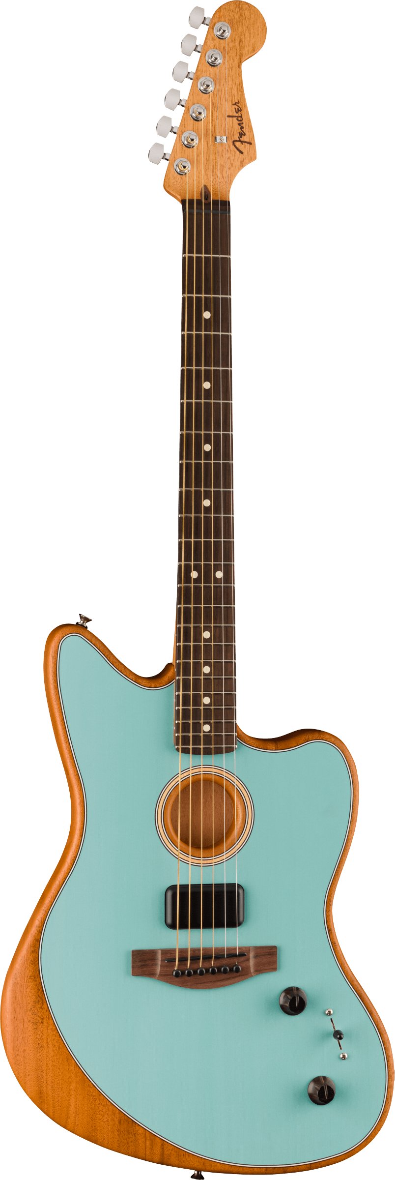 Fender Acoustasonic Player Jazzmaster in Ice Blue - Andertons