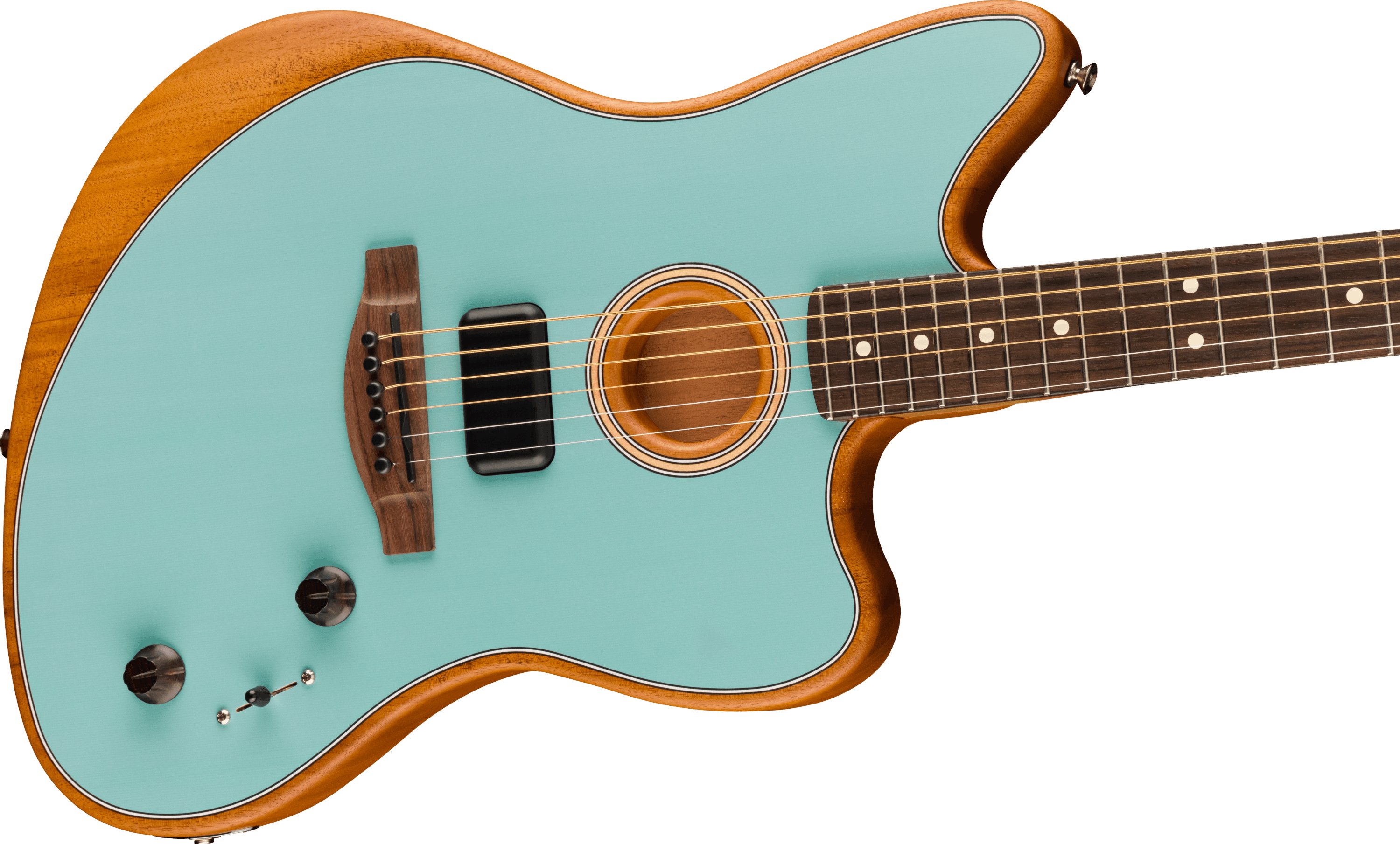 Fender Acoustasonic Player Jazzmaster in Ice Blue - Andertons